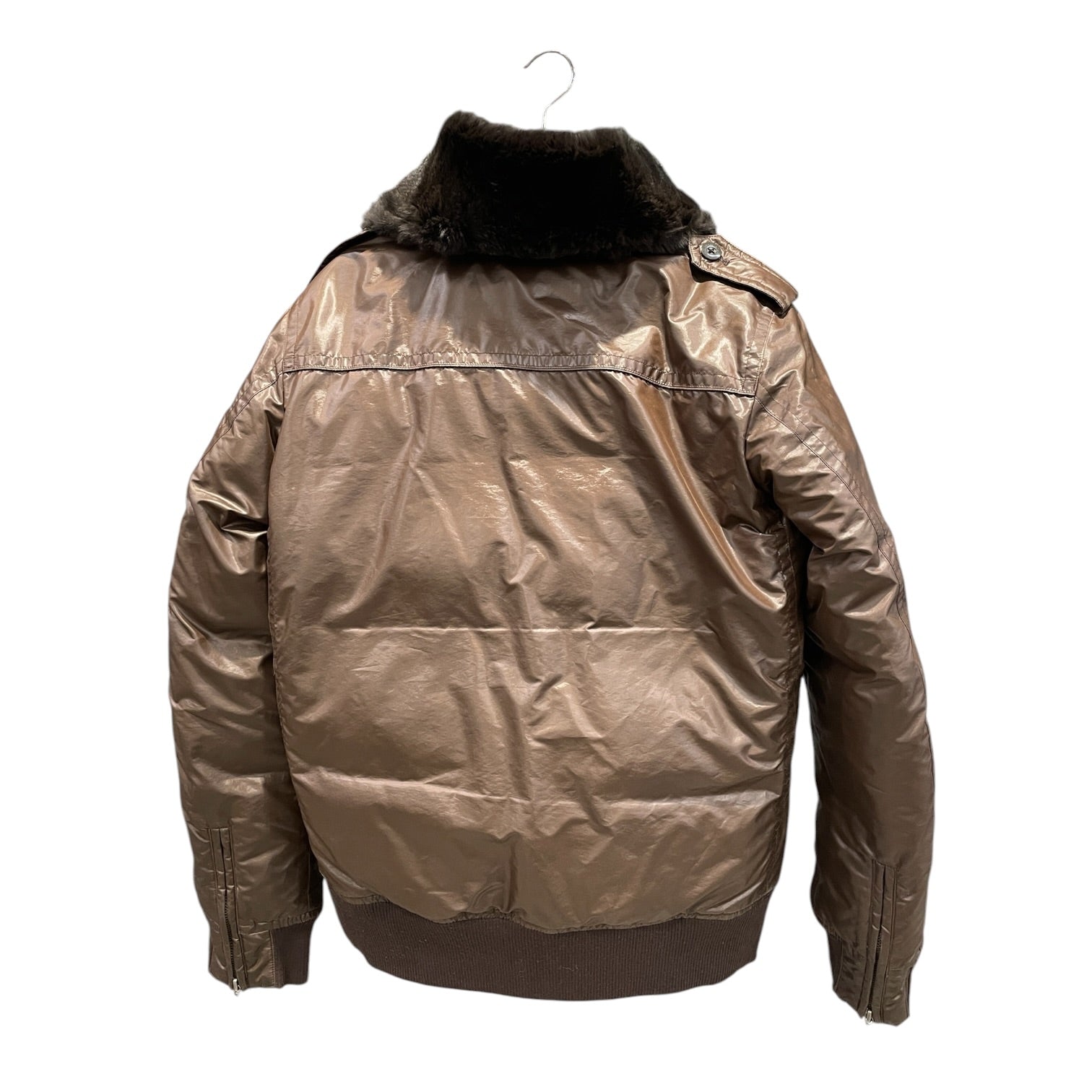 BURBERRY BLACK LABEL/Puffer Jkt/L/Nylon/BRW/Down Puffer Bomber Jacket view 2