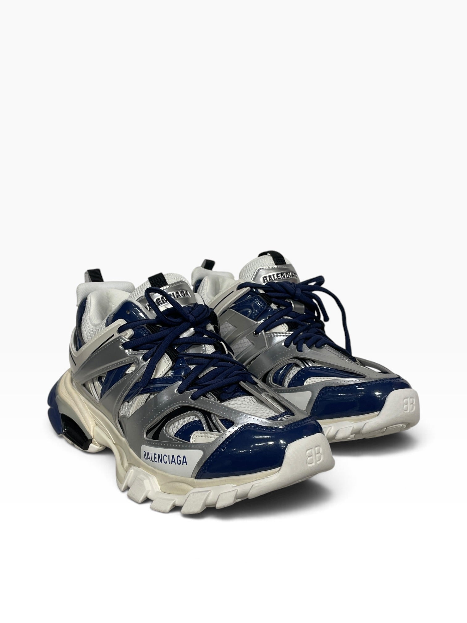 BALENCIAGA/Low-Sneakers/US 6/Polyester/BLU/LED TRACK SNEAKER view 1