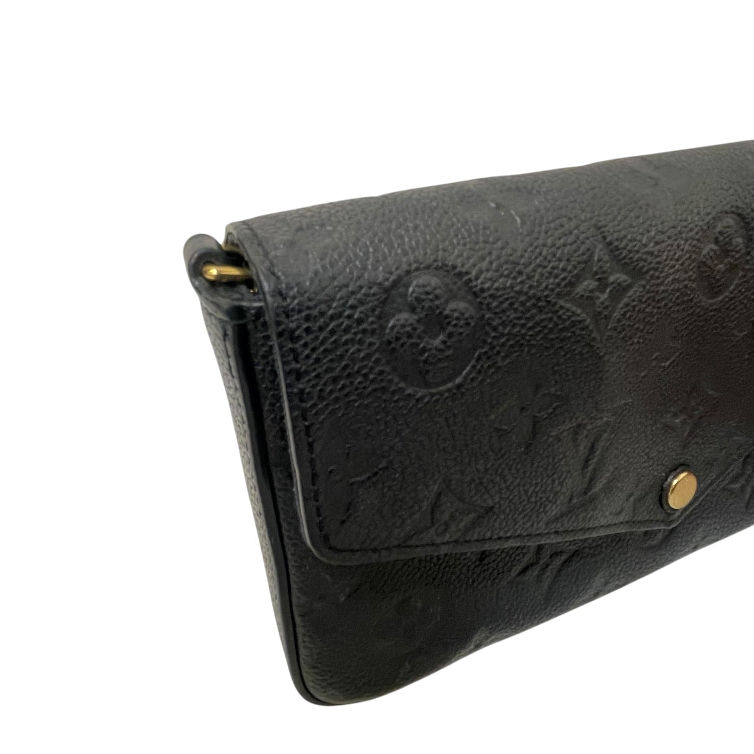 LOUIS VUITTON/Cross Body Bag/Monogram/Leather/BLK/Felicie Pochette Empriente view 6