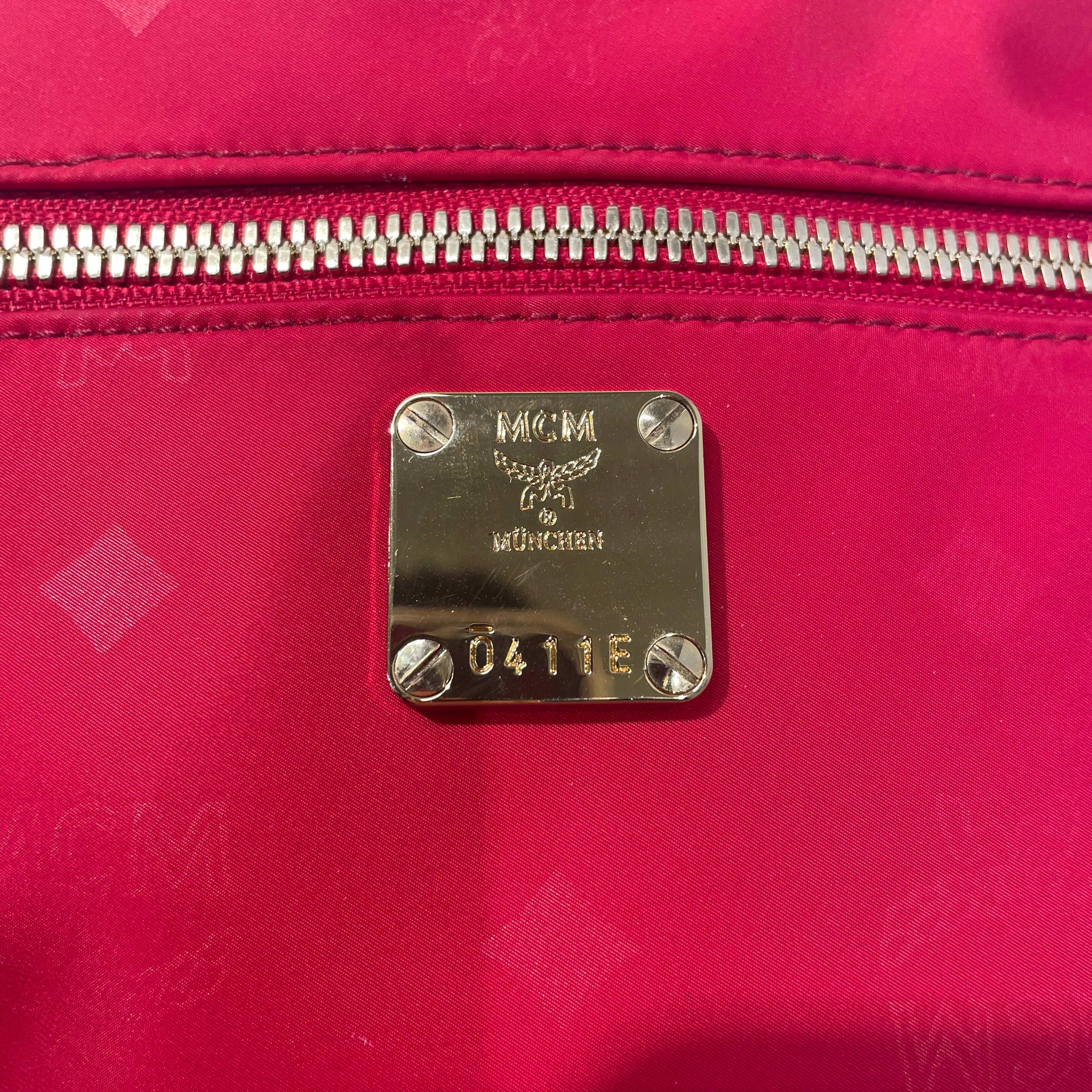 MCM/Cross Body Bag/Monogram/Nylon/RED/ view 5
