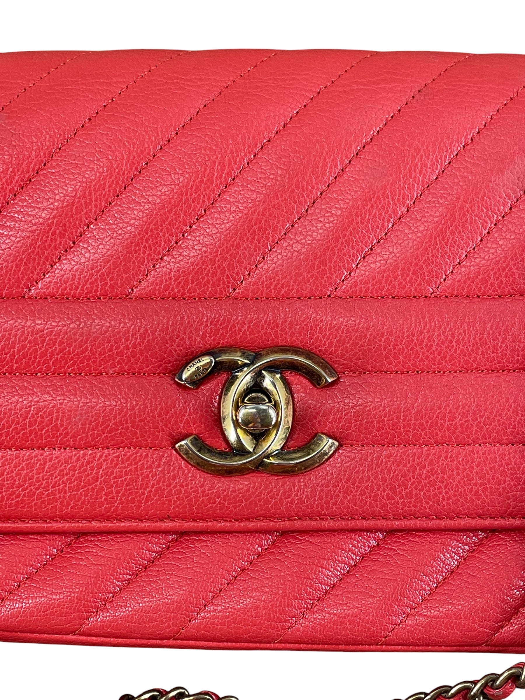 CHANEL/Bag/Leather/ORN/22105813 GLD HRDWRE DIAG LINES view 5