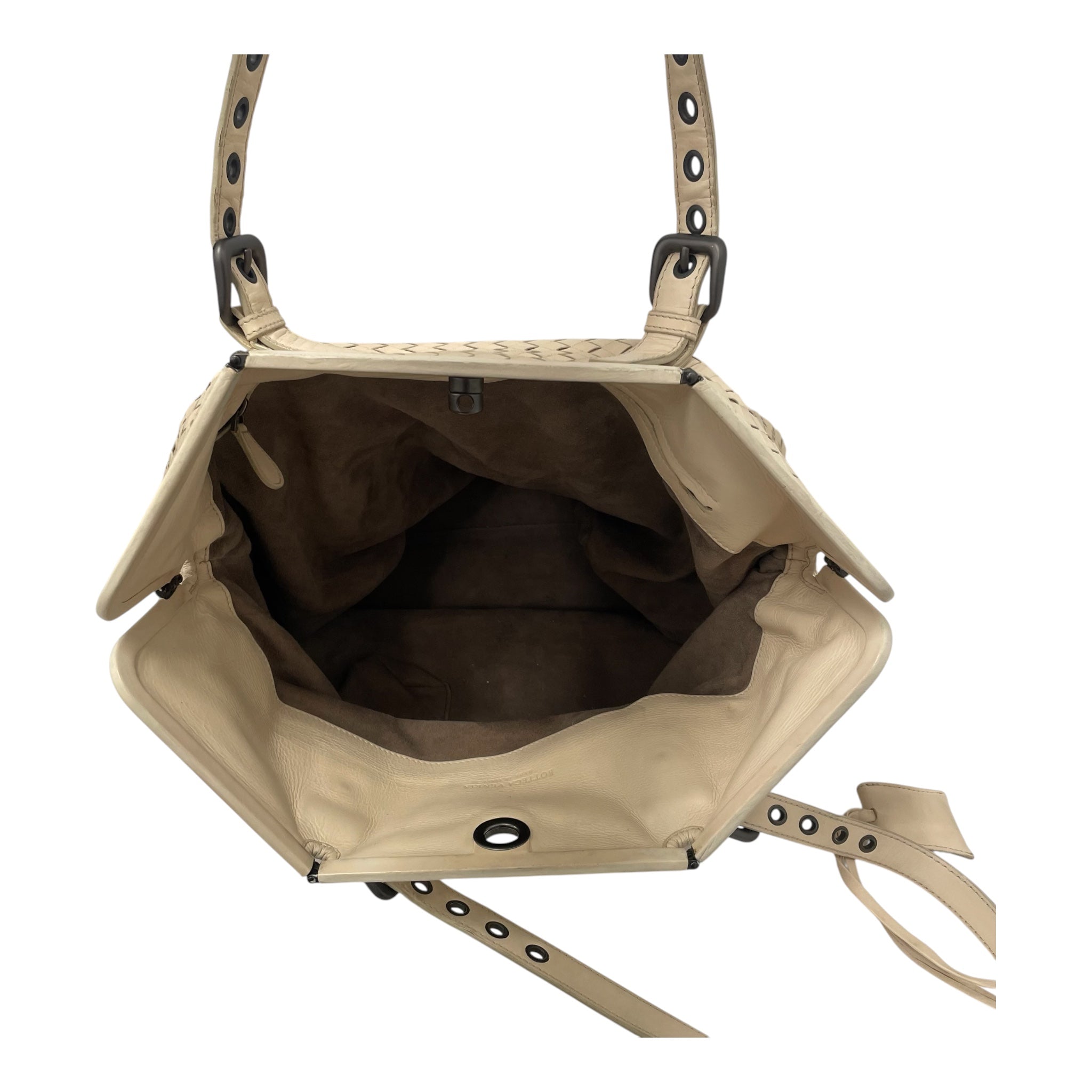 BOTTEGA VENETA/Tote Bag/Leather/CRM/INTRECCIATO WEAVE view 4