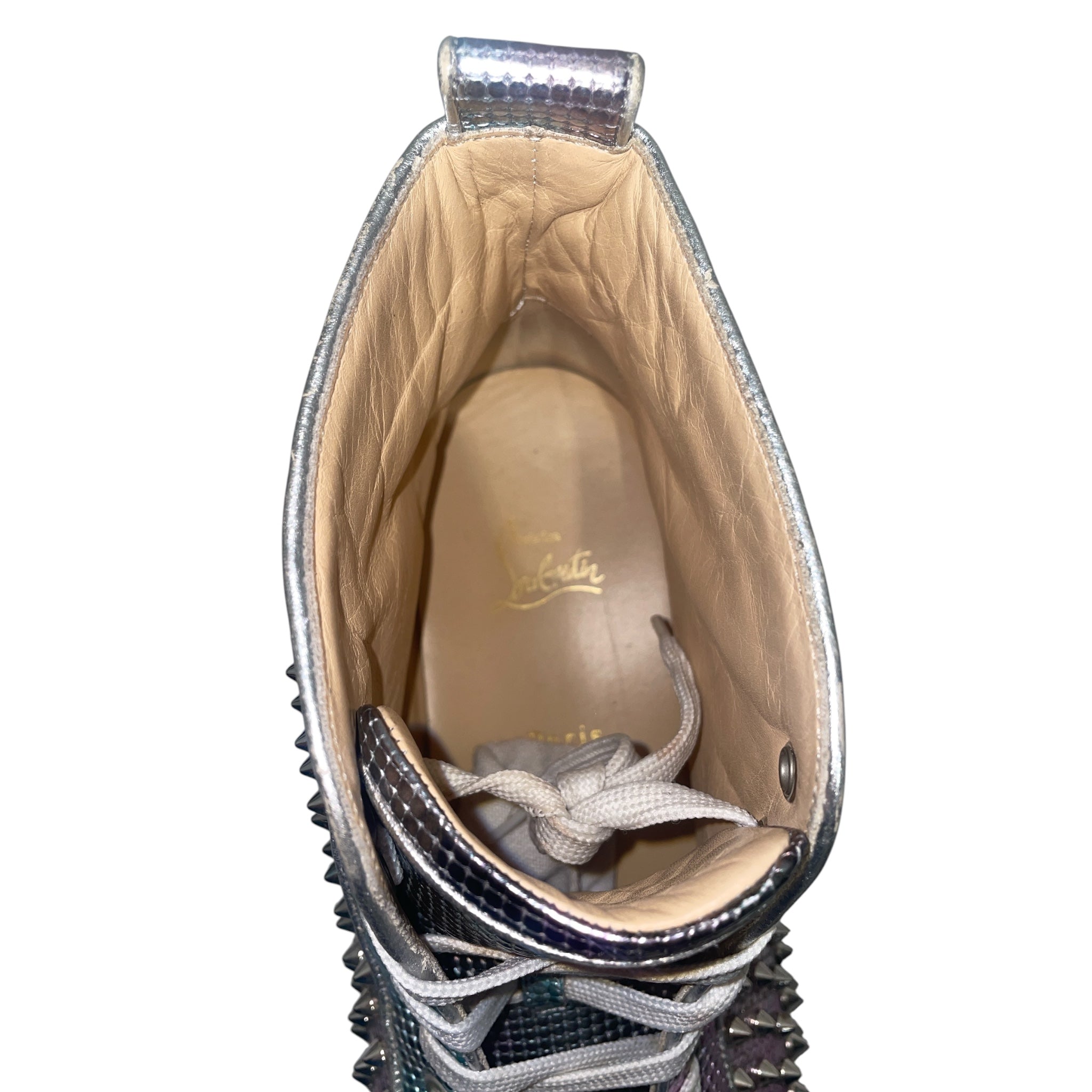 Christian Louboutin/Hi-Sneakers/EU 46/All Over Print/Leather/MLT/Louis Oralto Spike High Sneake view 3