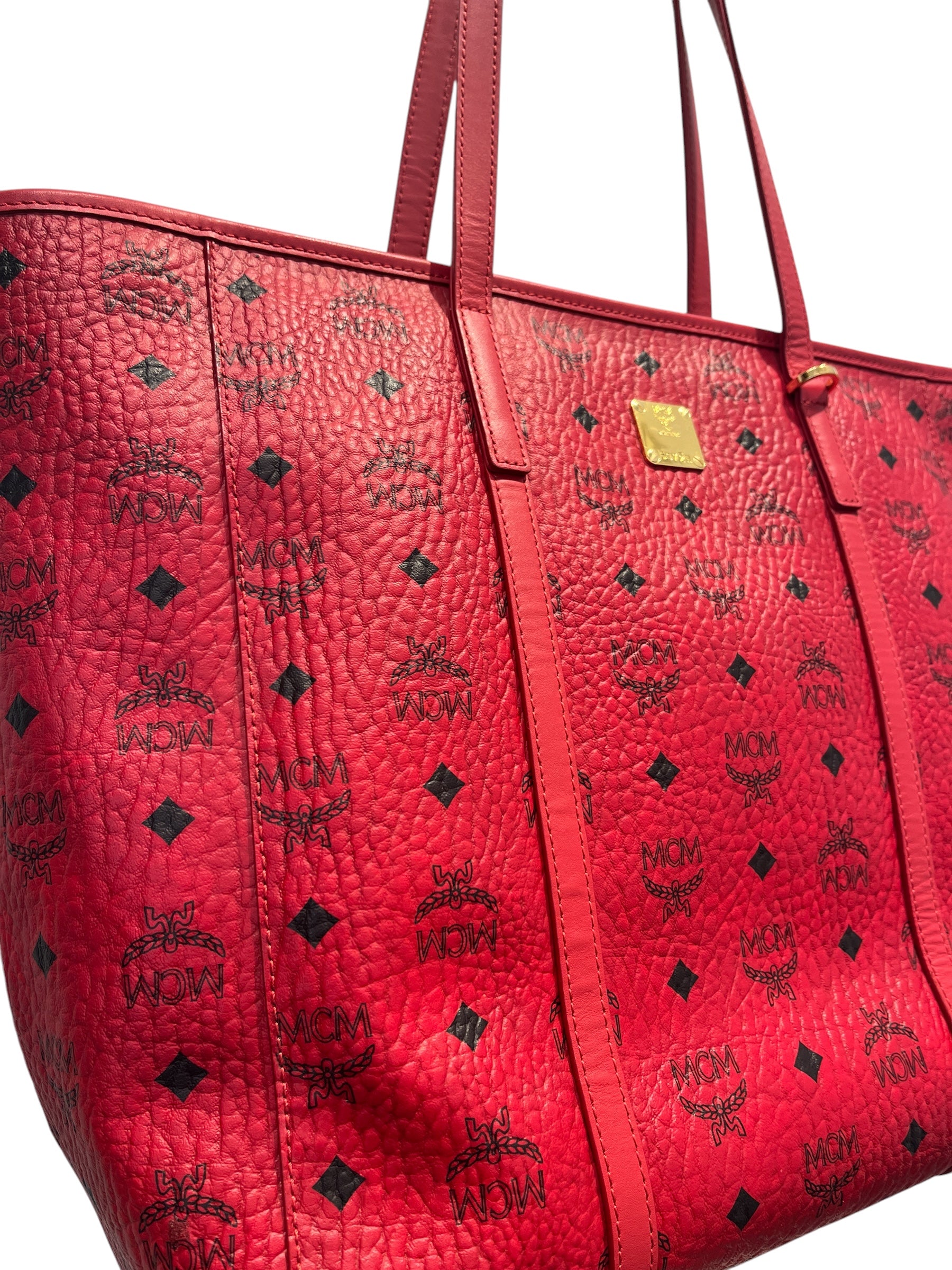 MCM/Tote Bag/Monogram/Leather/RED/5072H view 6