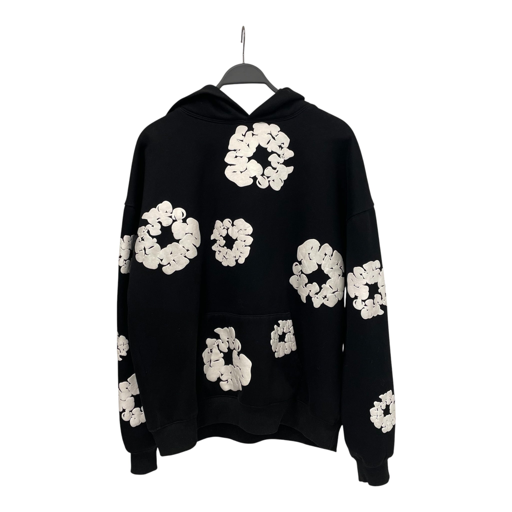 DENIM TEARS/Hoodie/L/Cotton/BLK/Cotton Wreath view 1