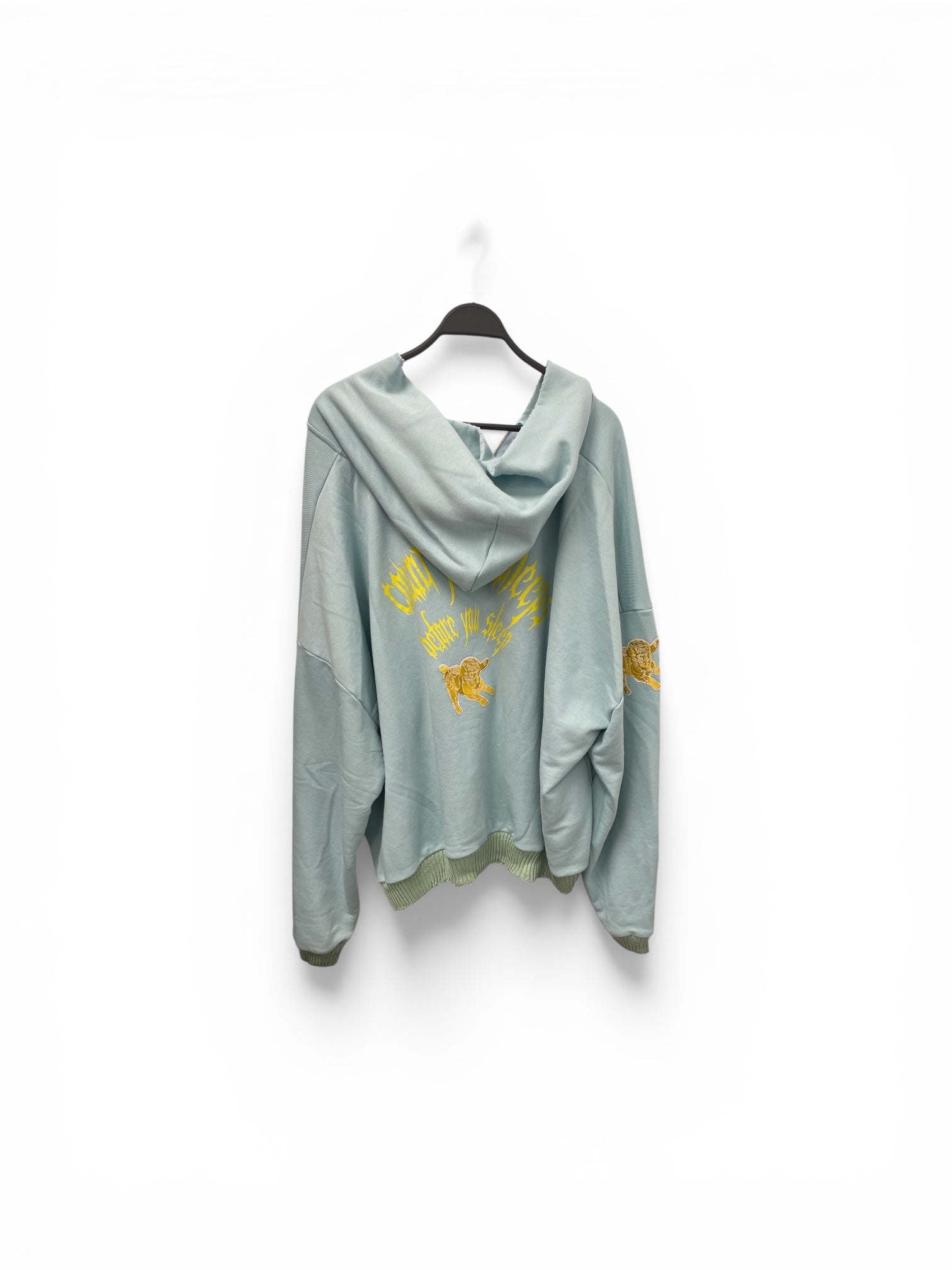 cleioner/Zip Up Hoodie/L/Cotton/BLU/Oversize/count your sheeps blue yllw st view 2