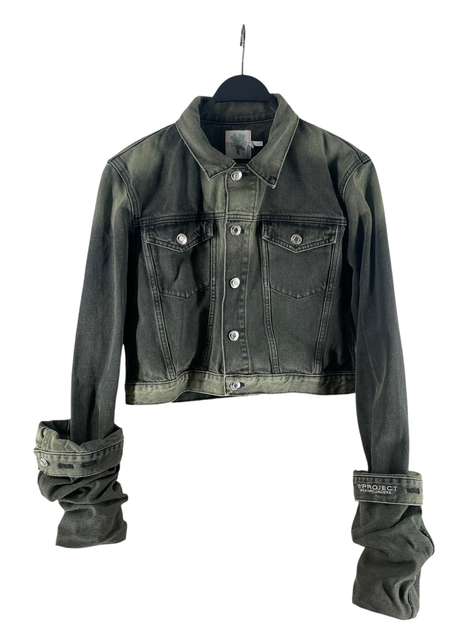 Y/PROJECT/MARC JACOBS/Denim Jkt/XL/Denim/GRN/CA 406334 LONG ARMS view 1