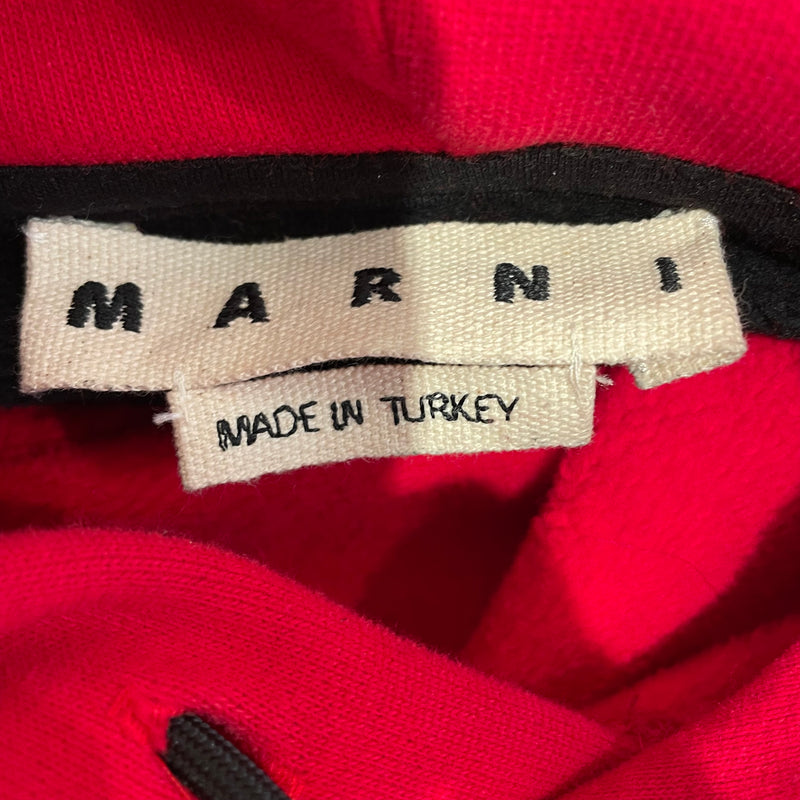 MARNI/Hoodie/44/Cotton/RED/BLACK BACK