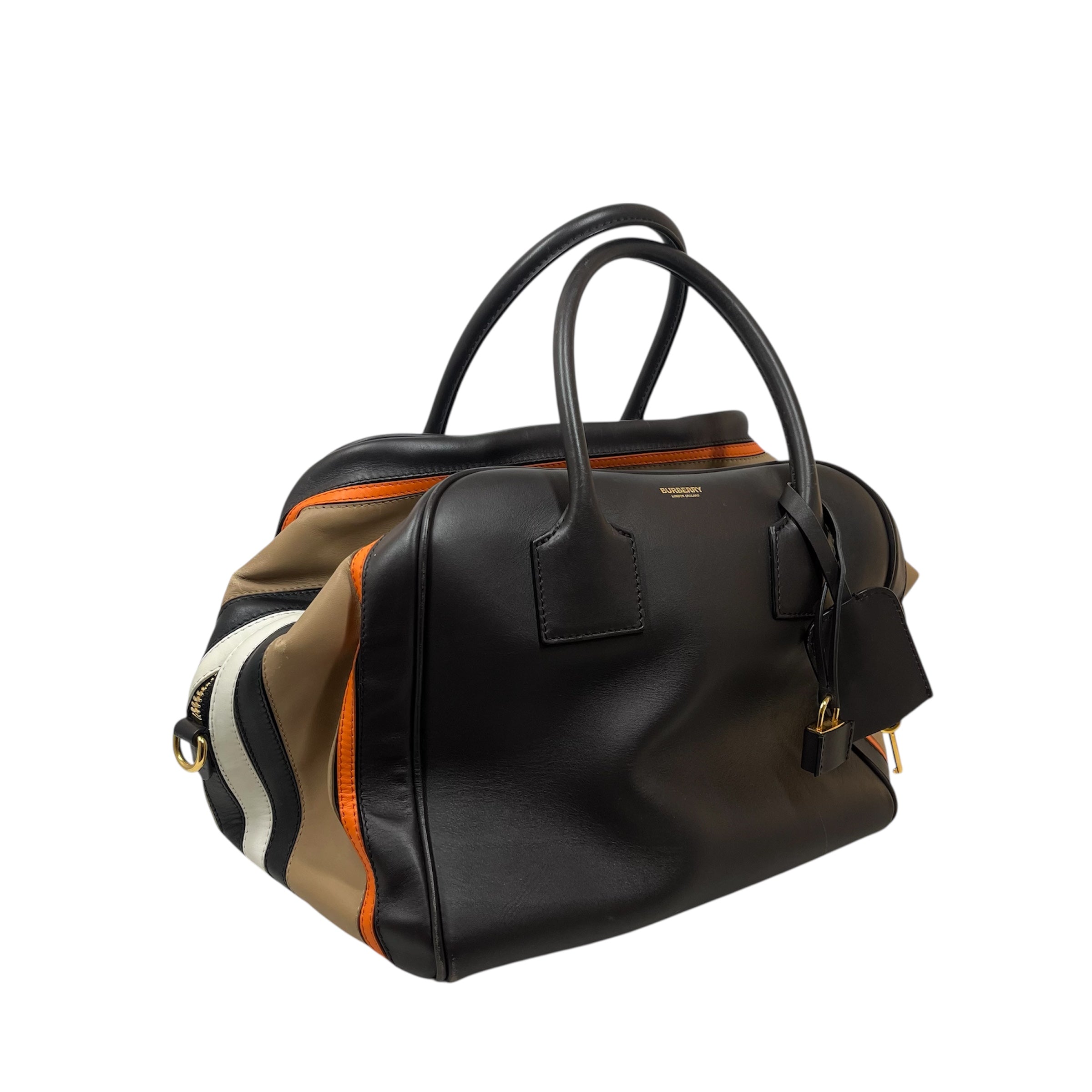 BURBERRY LONDON/Bag/Leather/BRW/cube bag view 5