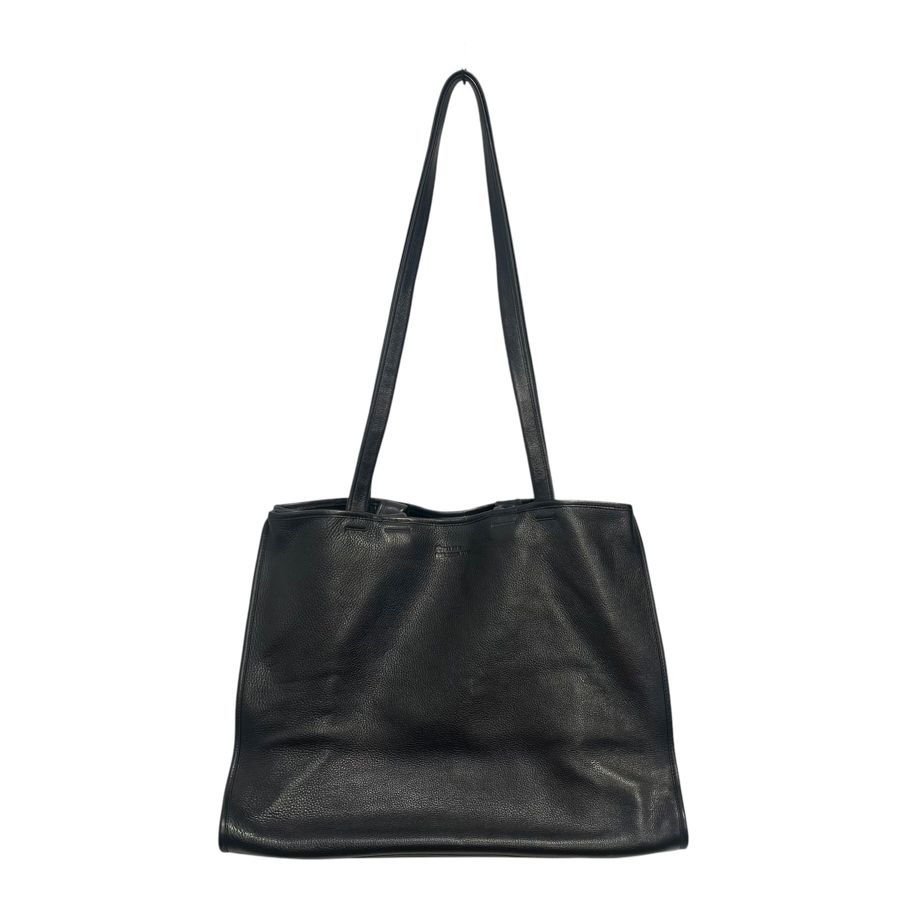 Telfar/Wilsons Leather/Tote Bag/Leather/BLK/PEBBLE LTHR LARGE TOTE-W/TAGS view 6