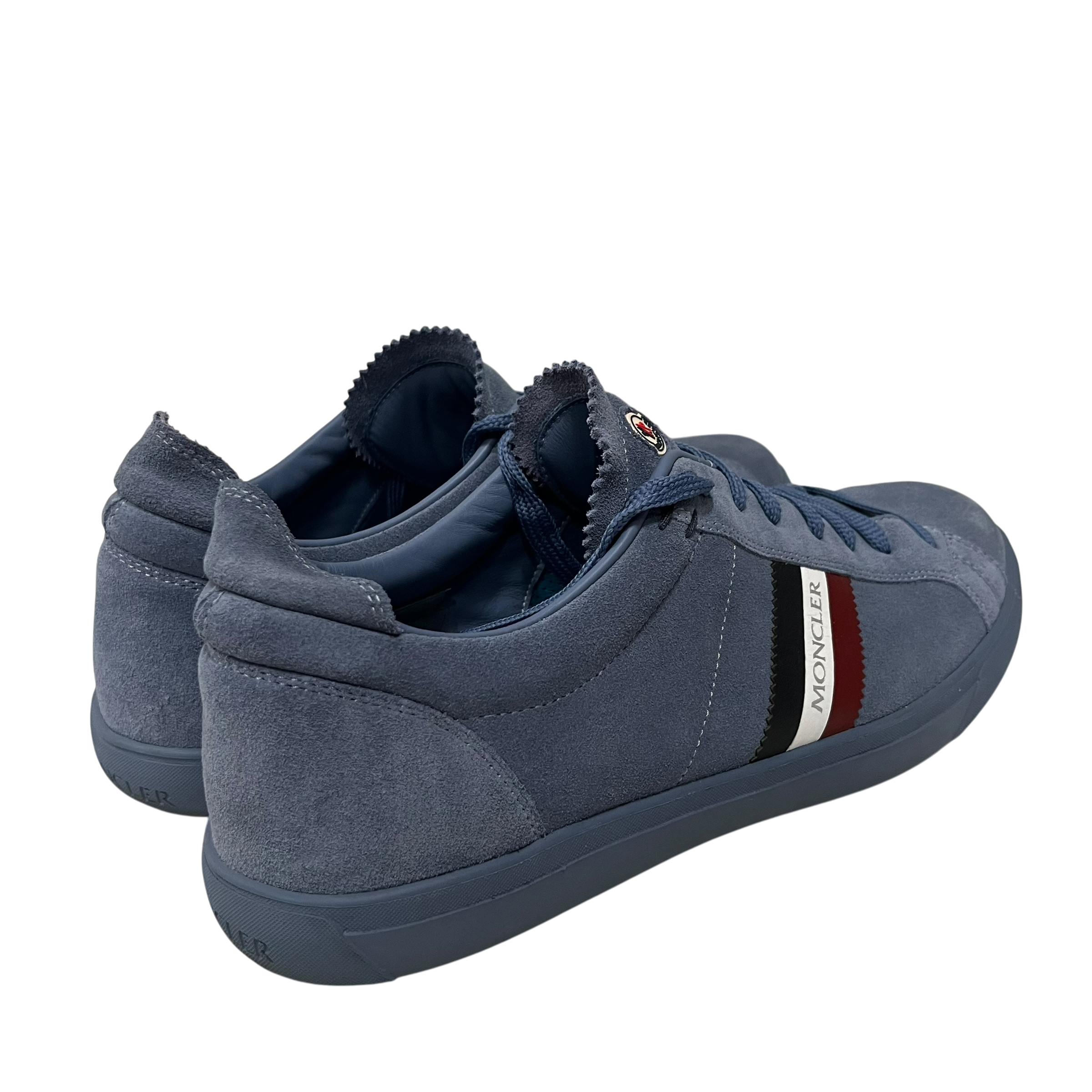 MONCLER/Low-Sneakers/EU 45/Suede/BLU/moncler blue suede shoes view 2