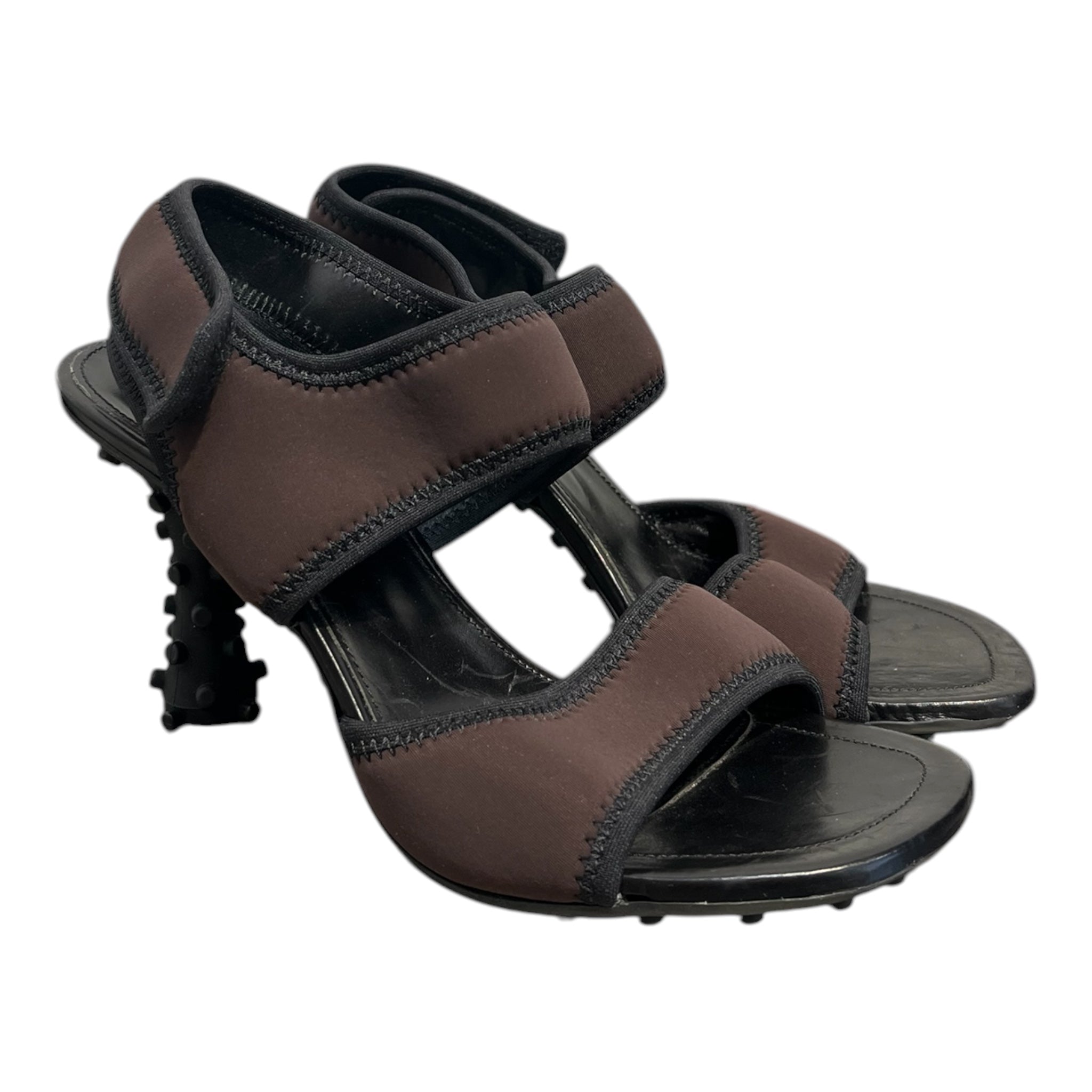 SUNNEI/Heels/EU 39/BRW/LCRO STRAP DOTTED HEEL view 1