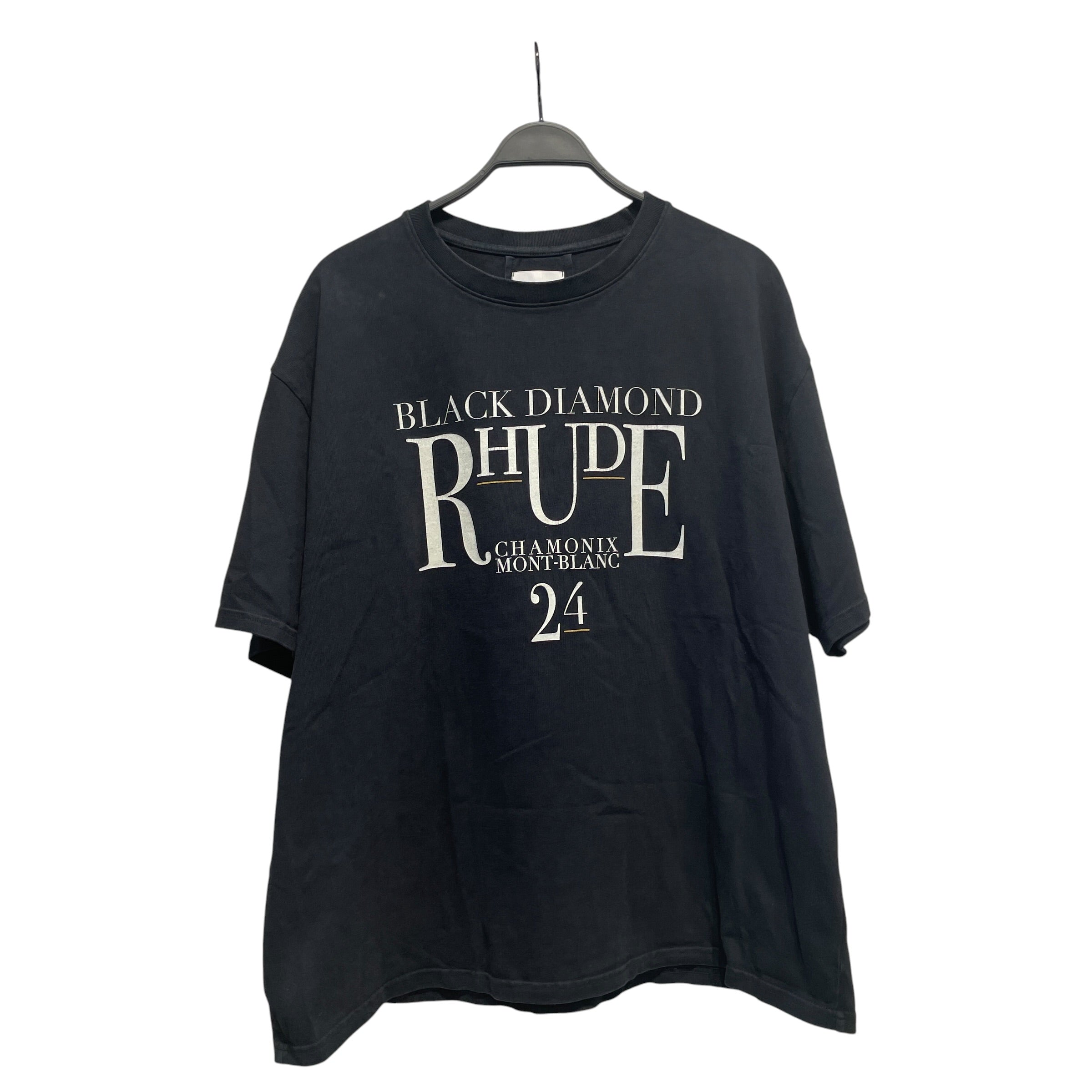 RHUDE/T-Shirt/XXL/Cotton/BLK/High Neck/ view 1