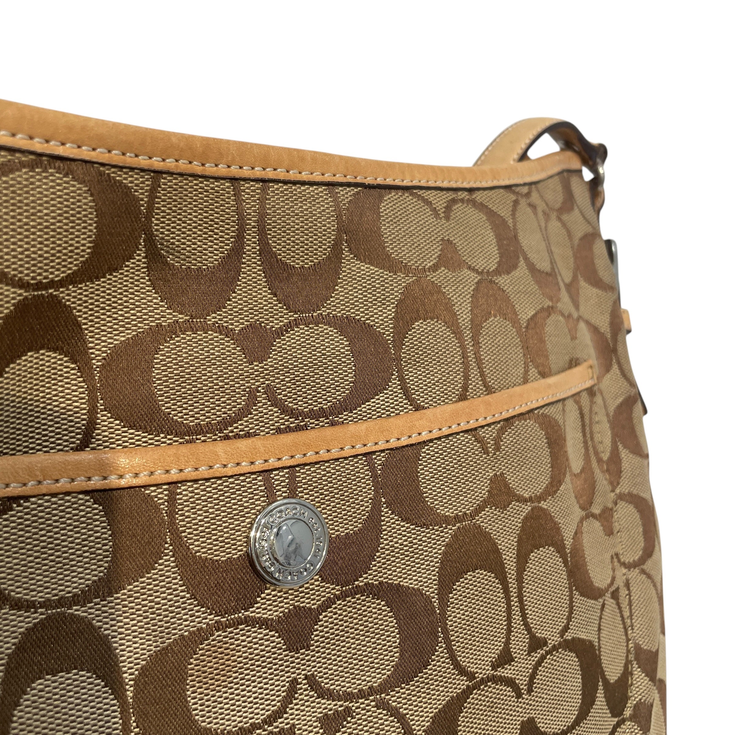 COACH/Bag/Monogram/Cotton/BRW/Monogram Tote view 4