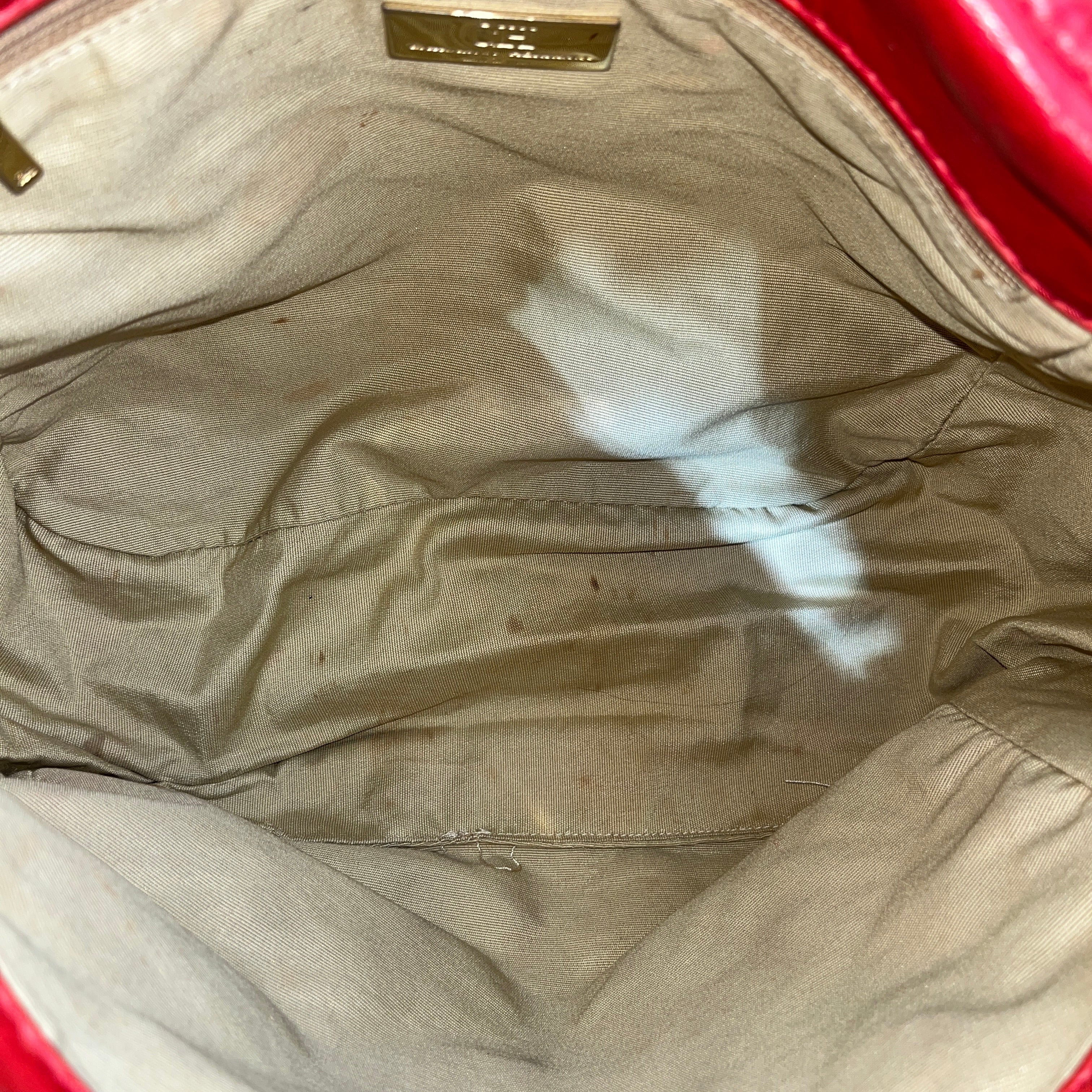CAROLINA HERRERA/Cross Body Bag/Leather/RED/monogram shoulder bag view 4