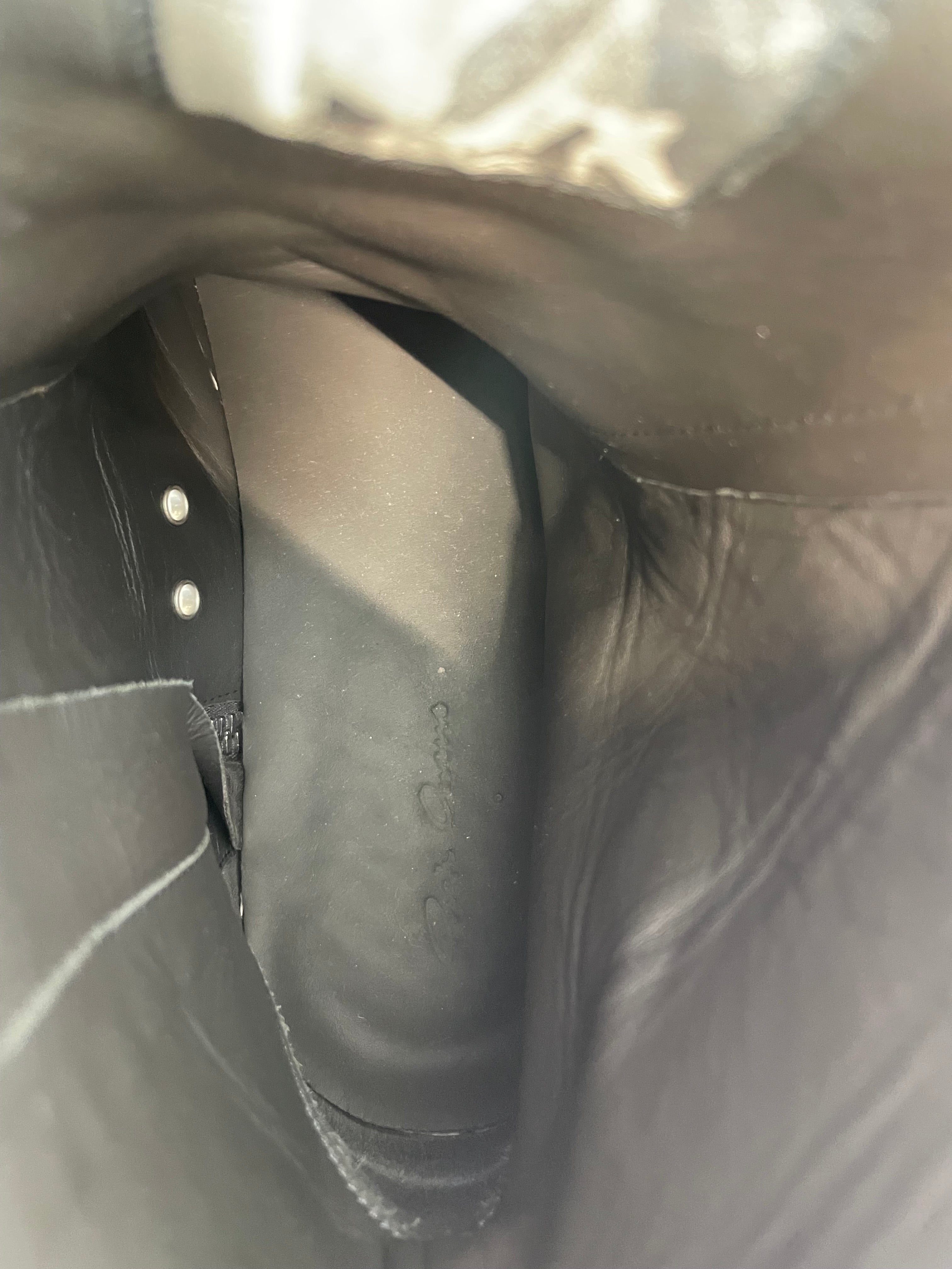 Rick Owens/Hi-Sneakers/EU 46/Leather/GRY/Gray Poterville  Ramones view 3