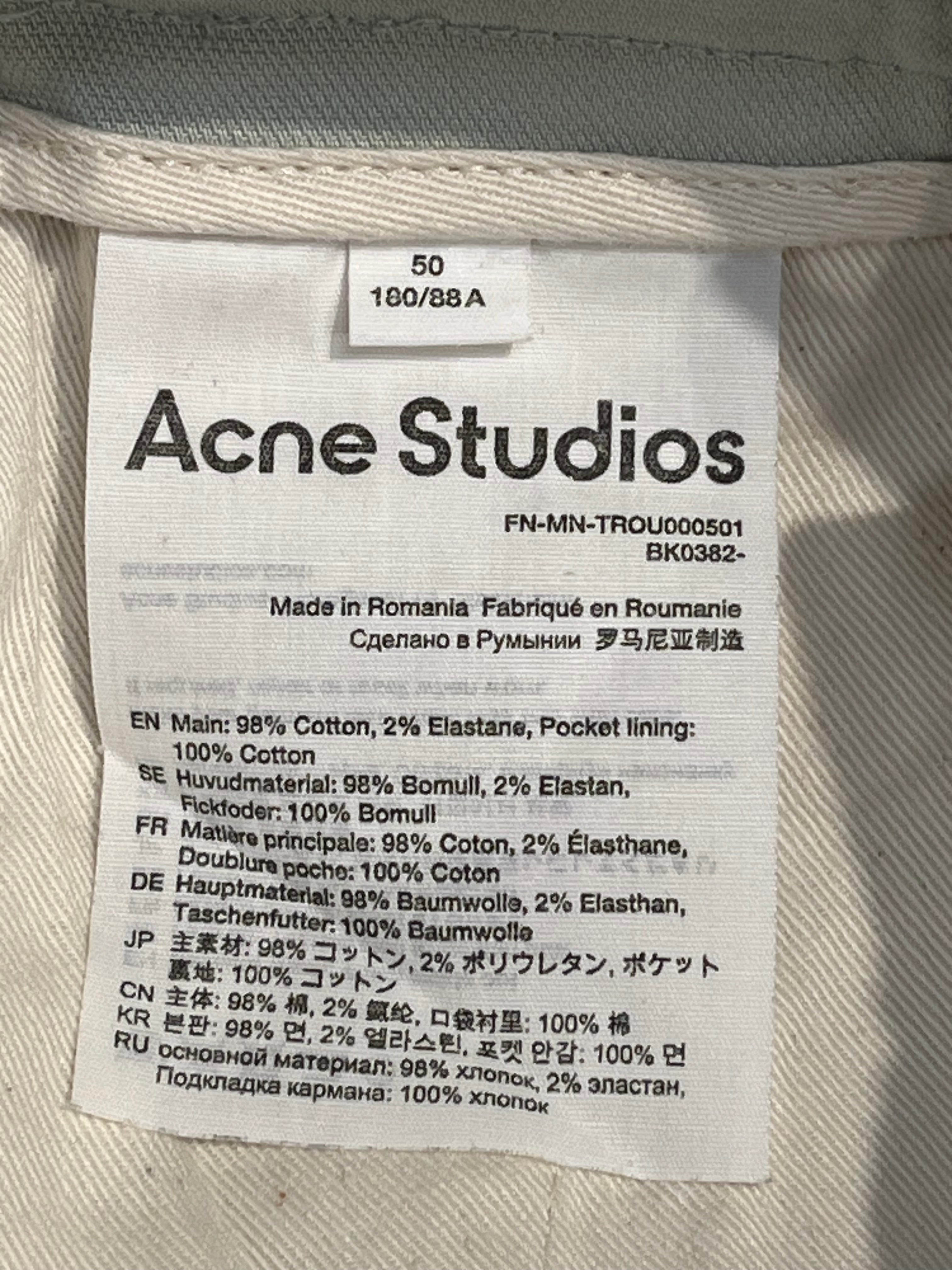 Acne Studios/Pants/50/Cotton/GRN/LIGHT BLUE GREEN view 4