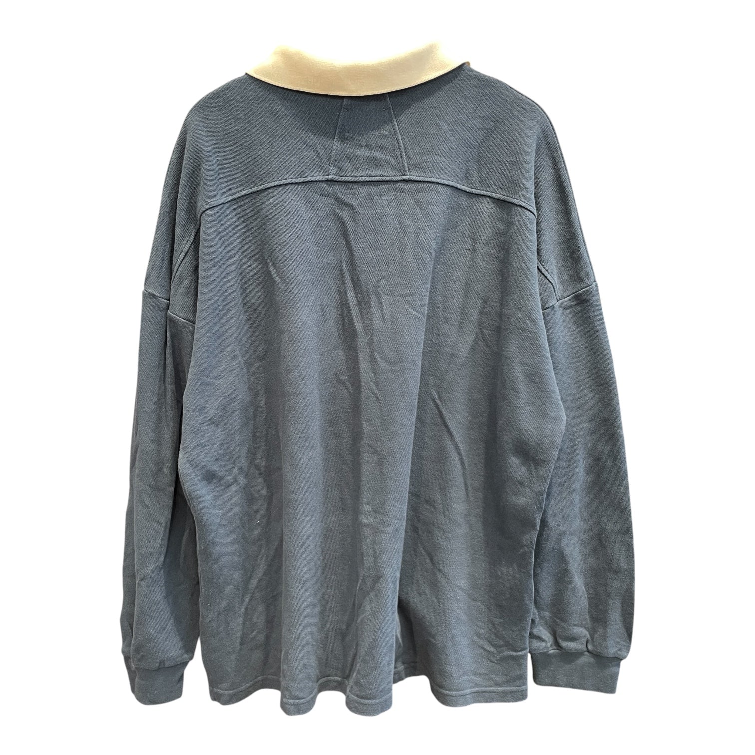 RHUDE/LS Shirt/XL/Cotton/BLU/long sleeve polo, white logo view 2