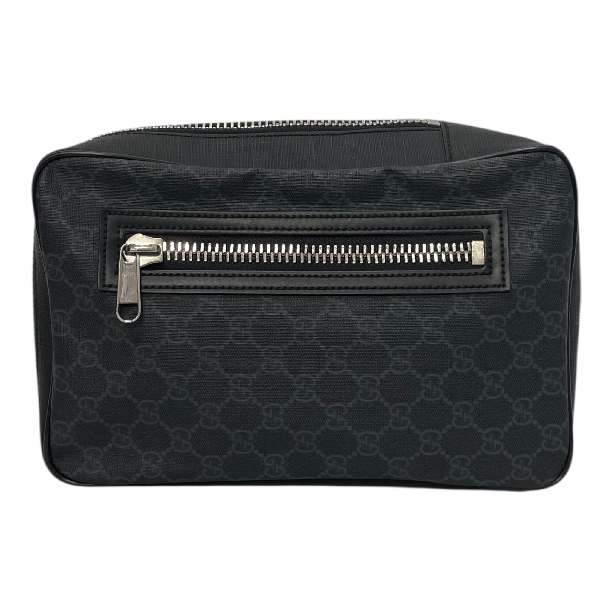GUCCI/Cross Body Bag/Monogram/BLK/GG SUPREME BELT BAG view 1