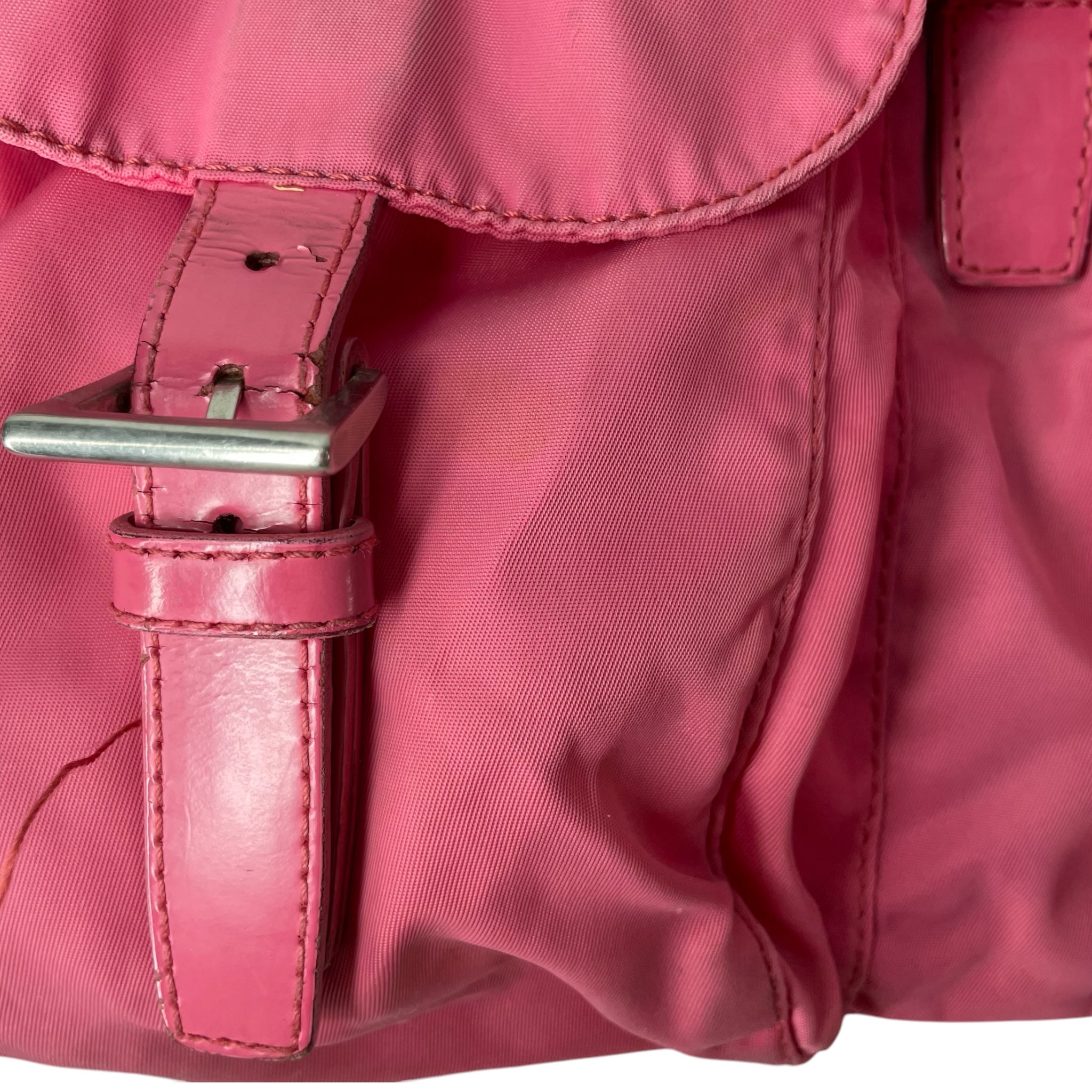 PRADA/Backpack/Polyester/PNK/PRADA VELA DOUBLE POCKET BP view 5