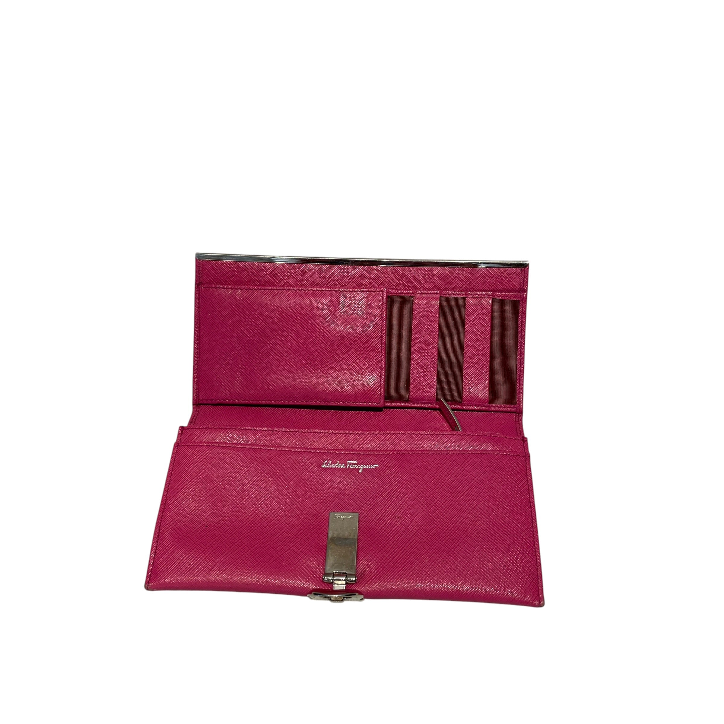 Salvatore Ferragamo/Long Wallet/Leather/PNK/L's/Gancini Continental Wallet view 5