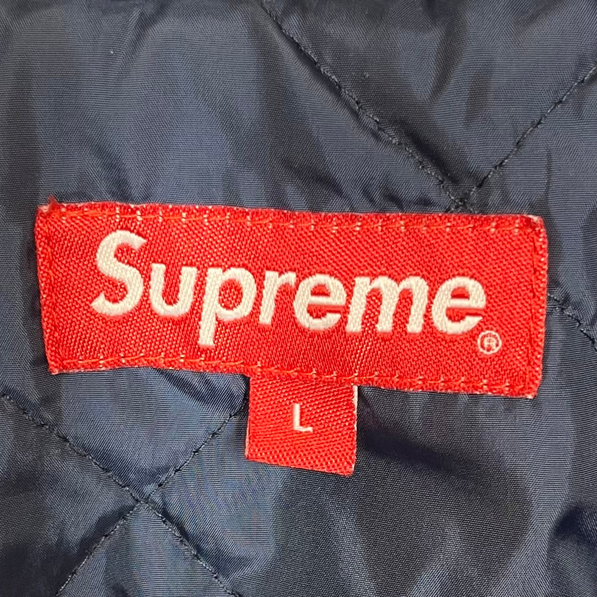 Supreme/Denim Jkt/L/Denim/BLU/All Over Print/CHECKS EMBROIDERED JACKET view 3