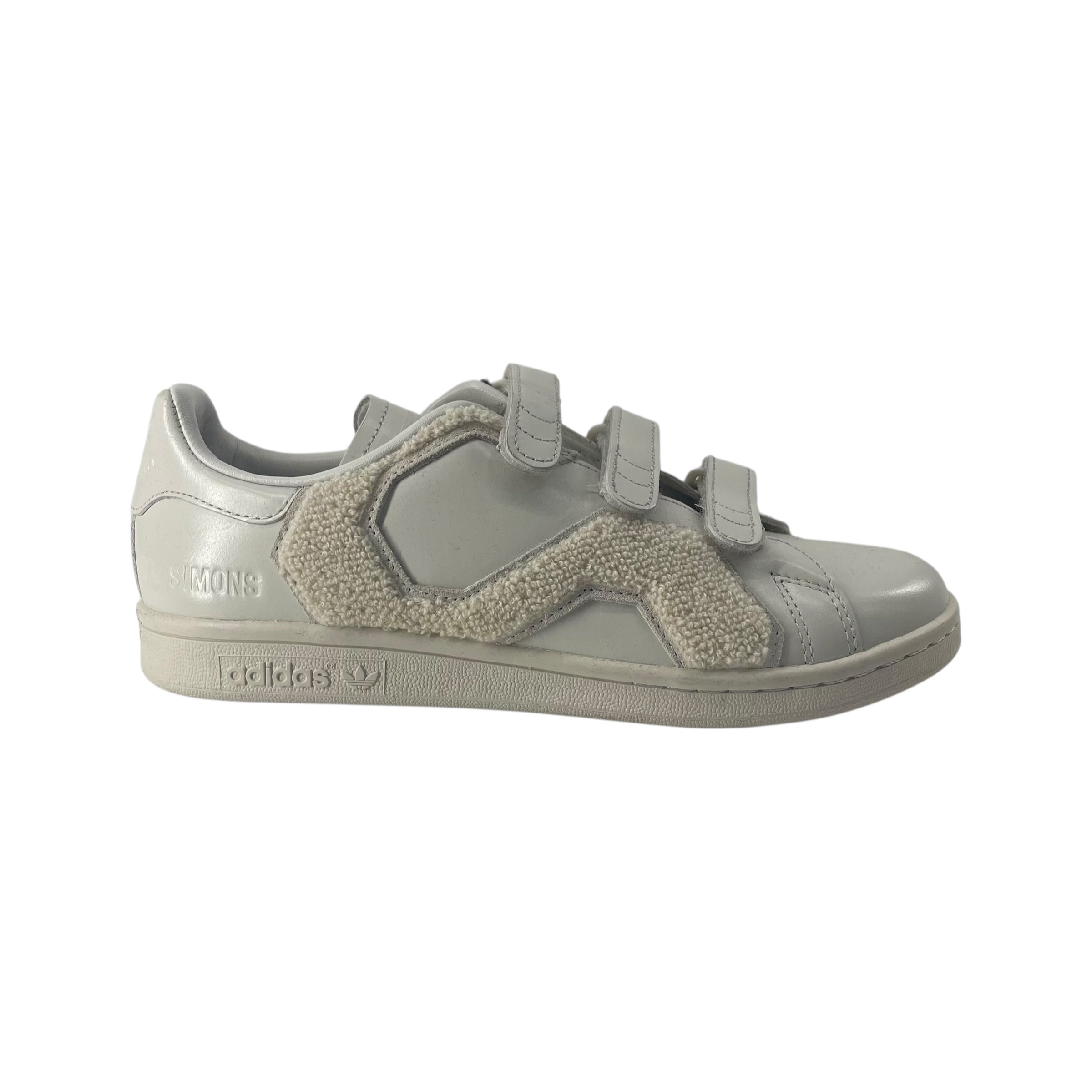 RAF SIMONS/Low-Sneakers/US 6.5/Acrylic/CRM/FUZZY SIDE PANELS view 3