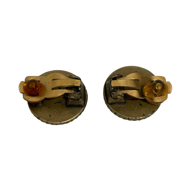 CHANEL/Earrings/Gold/