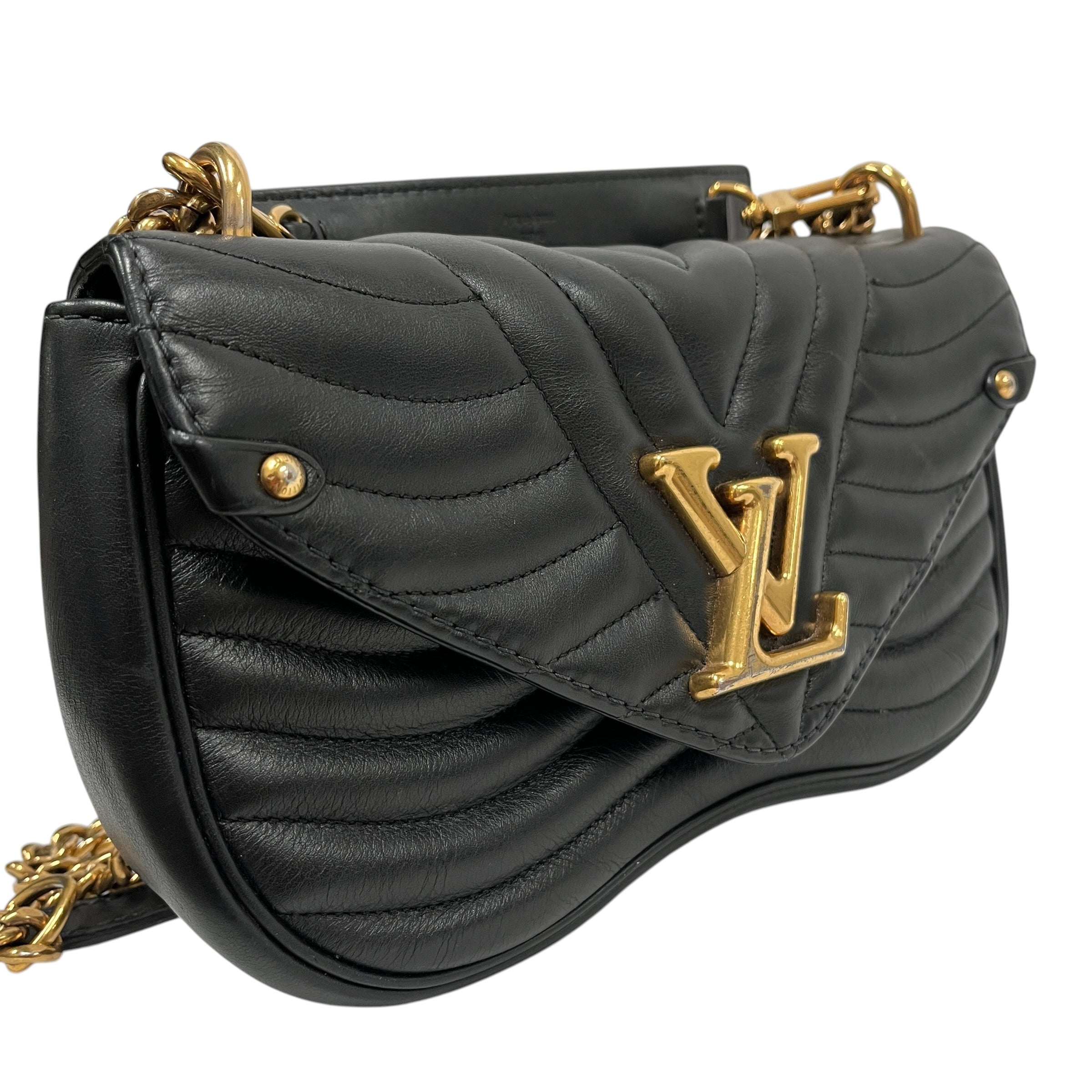 LOUIS VUITTON/Cross Body Bag/Leather/BLK/NEW WAVE CHAIN RAINBOW MONO view 4