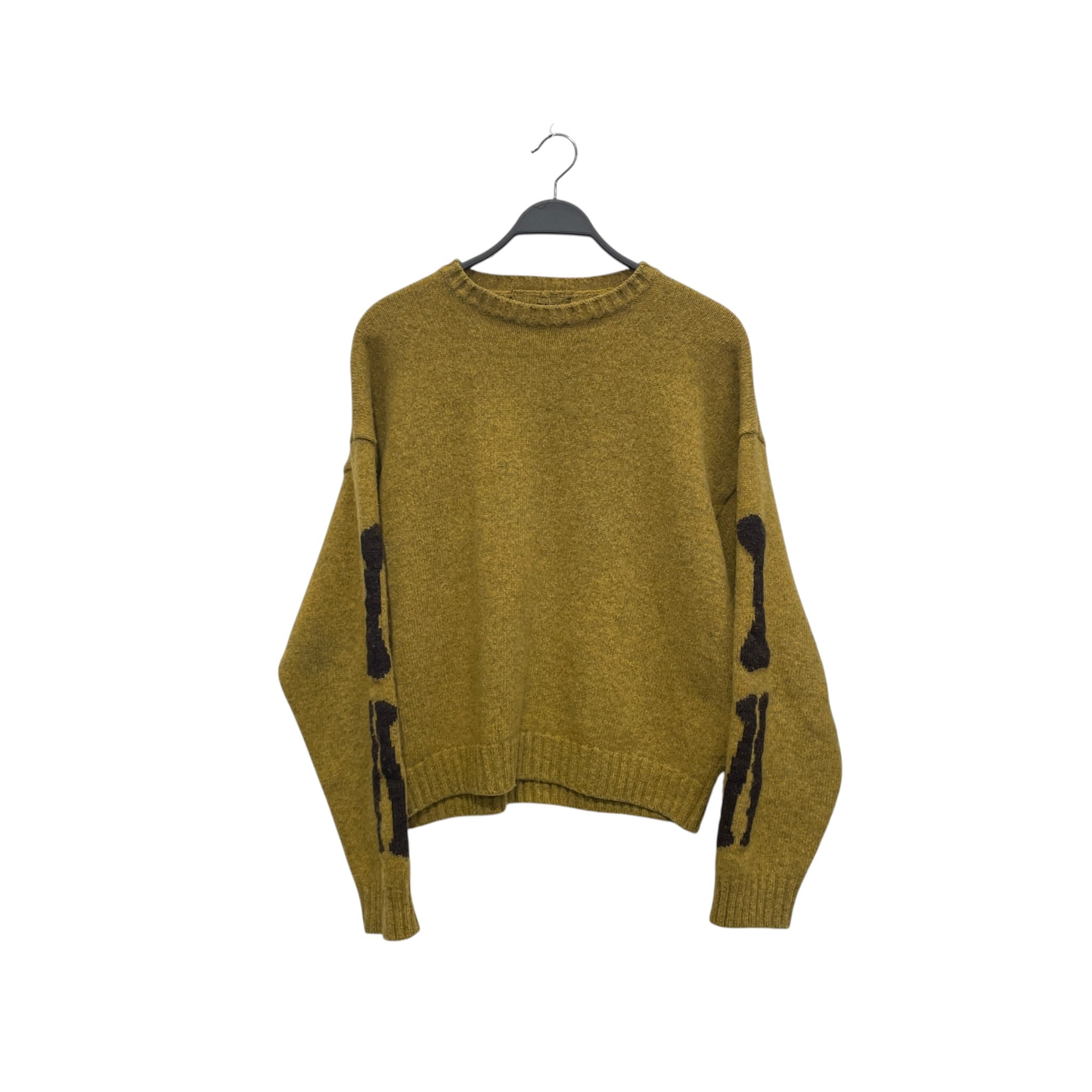 KAPITAL/Heavy Sweater/3/Graphic/Wool/GRN/SKELETON SWEATER view 1