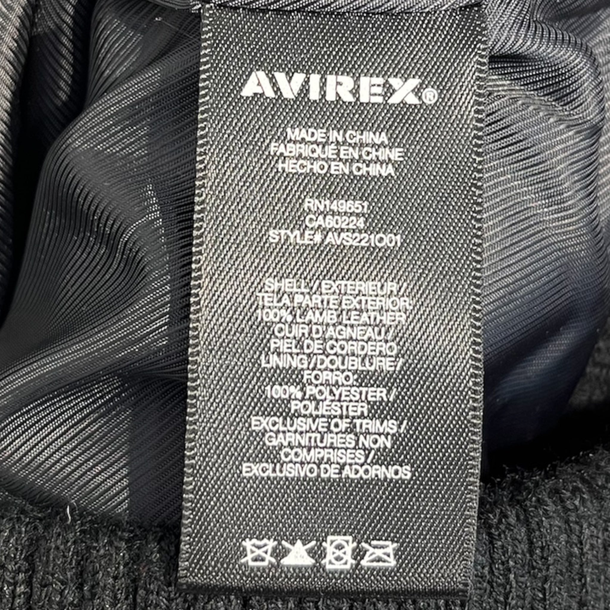 AVIREX/Leather Jkt/XL/Leather/BLK/red shoulders tuskgee view 4