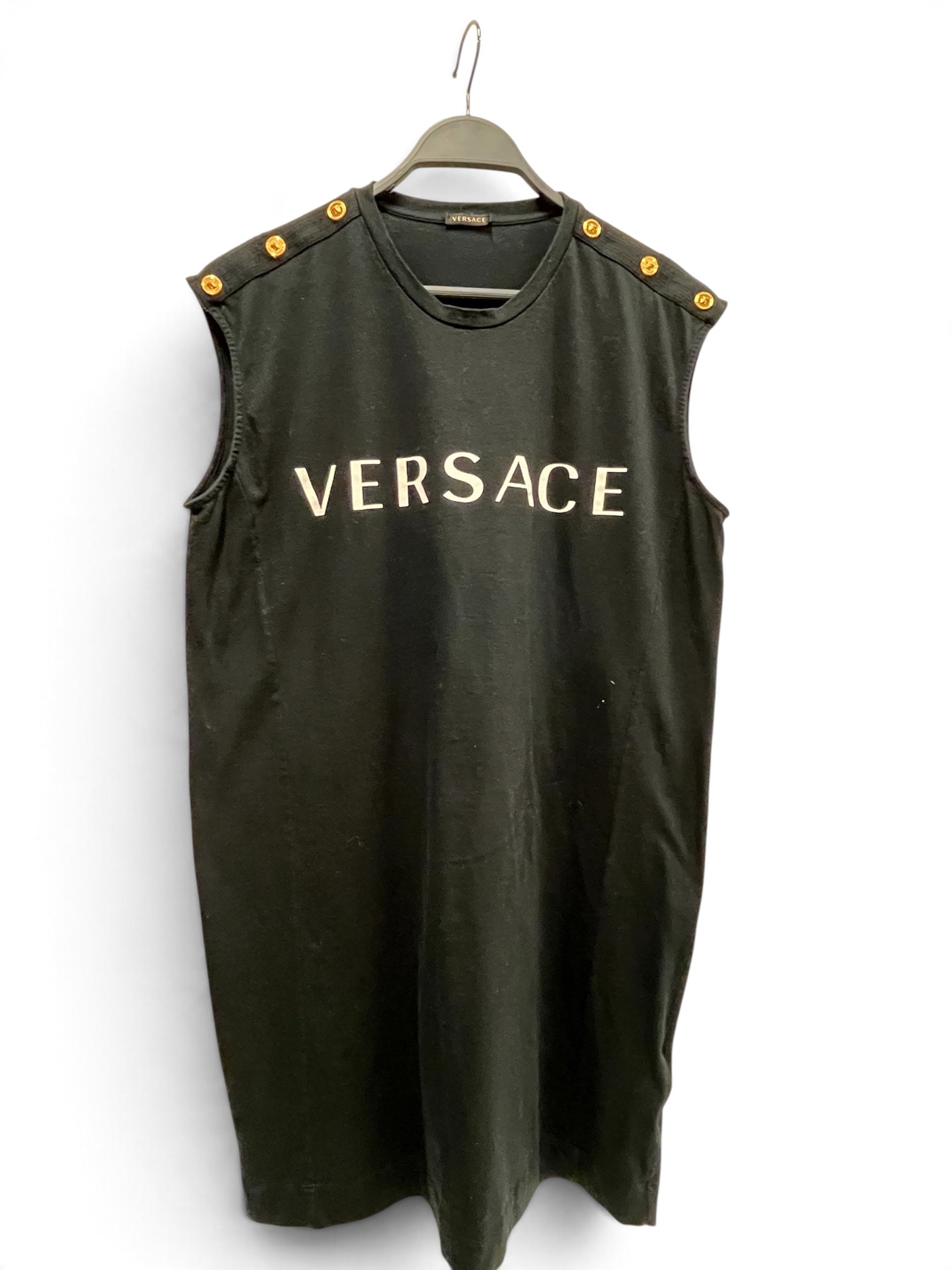 VERSACE/SL Dress/12/Cotton/BLK/SL VERSACE TSHIRT DRESS view 1