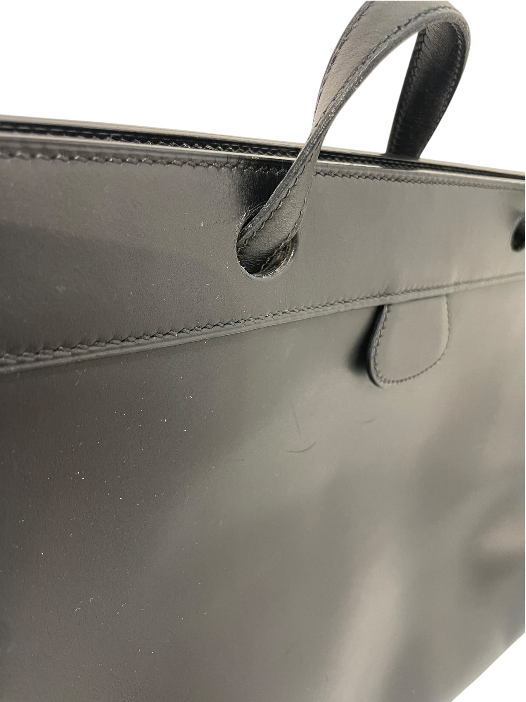 HERMES/Cross Body Bag/Leather/Black/ view 6
