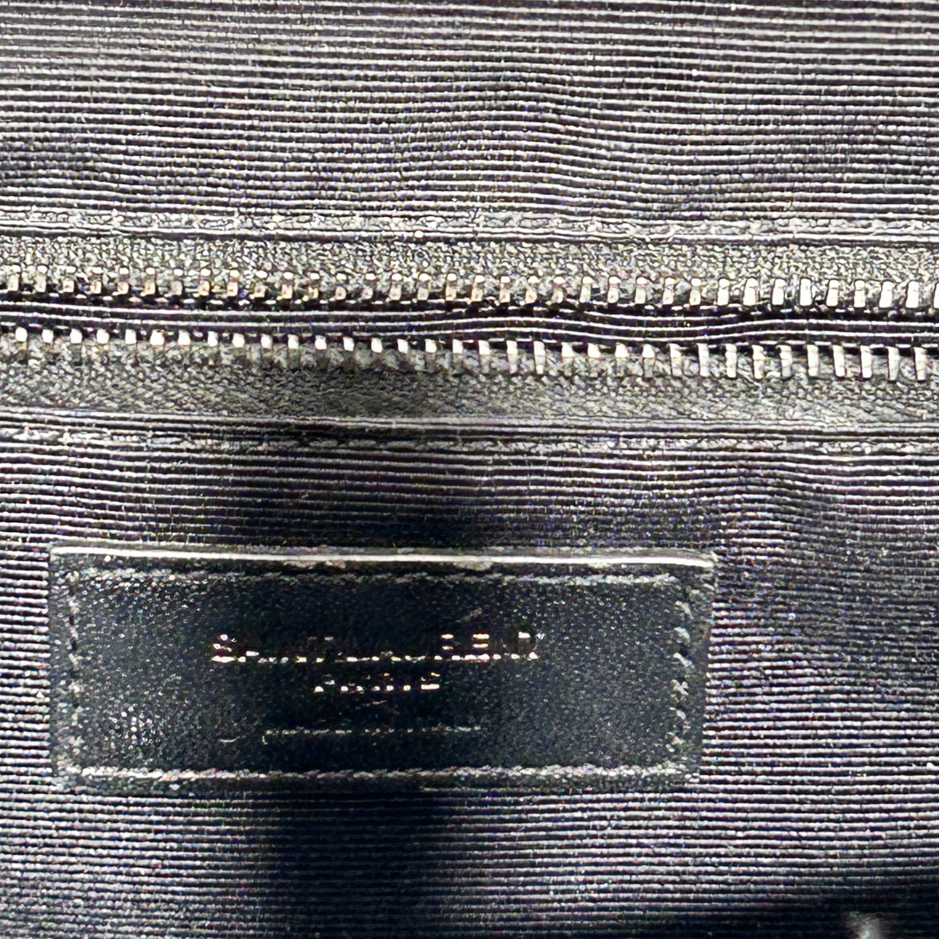 SAINT LAURENT/Hand Bag/Leather/BLK/LARGE ENVELOPE TRIQUILT ALLBLK view 5