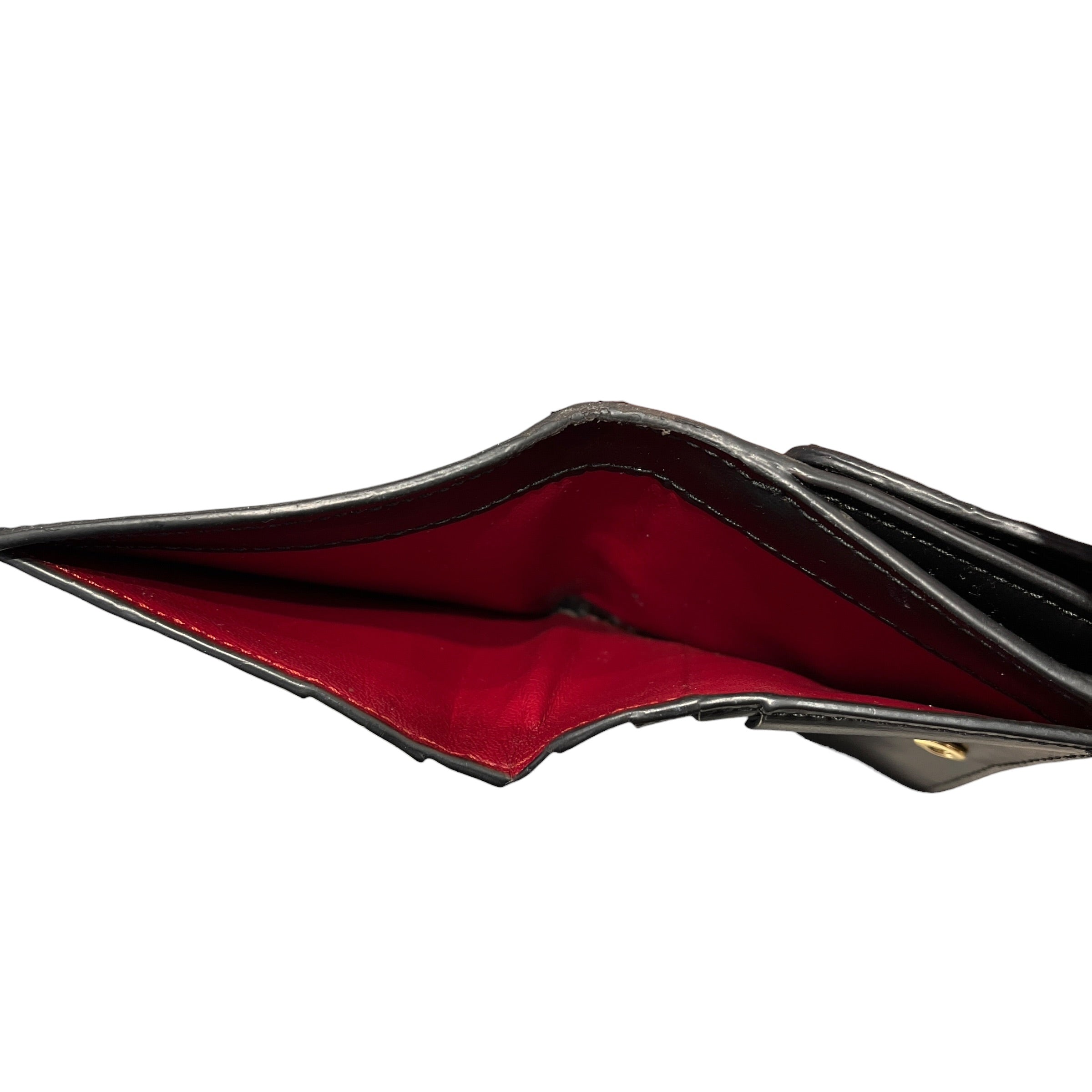 OFF-WHITE/Bifold Wallet/Leather/BLK/M's/"Logo" "Cash inside" view 4