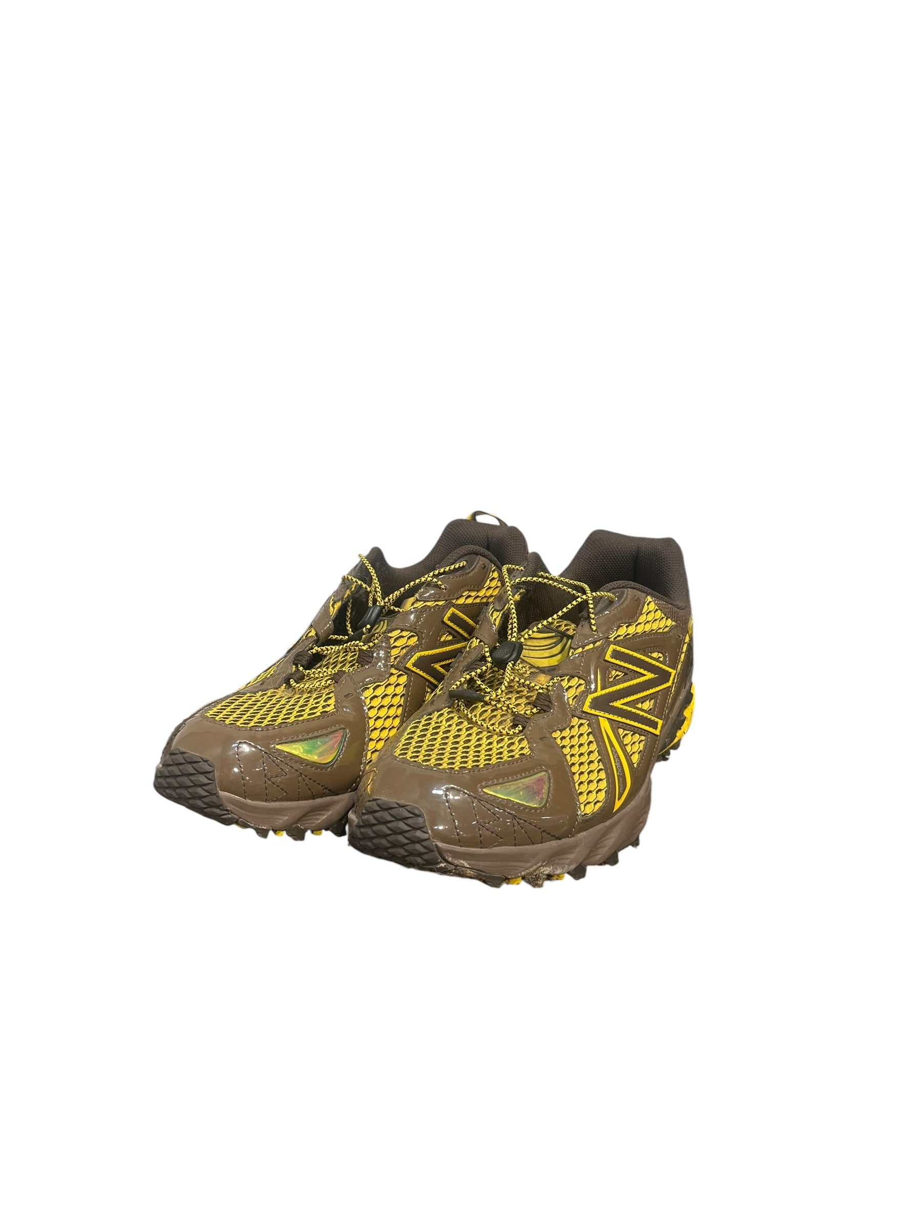NEW BALANCE/Low-Sneakers/US 12/Iridescent/Cotton/YEL/amine the mooz 610T view 1