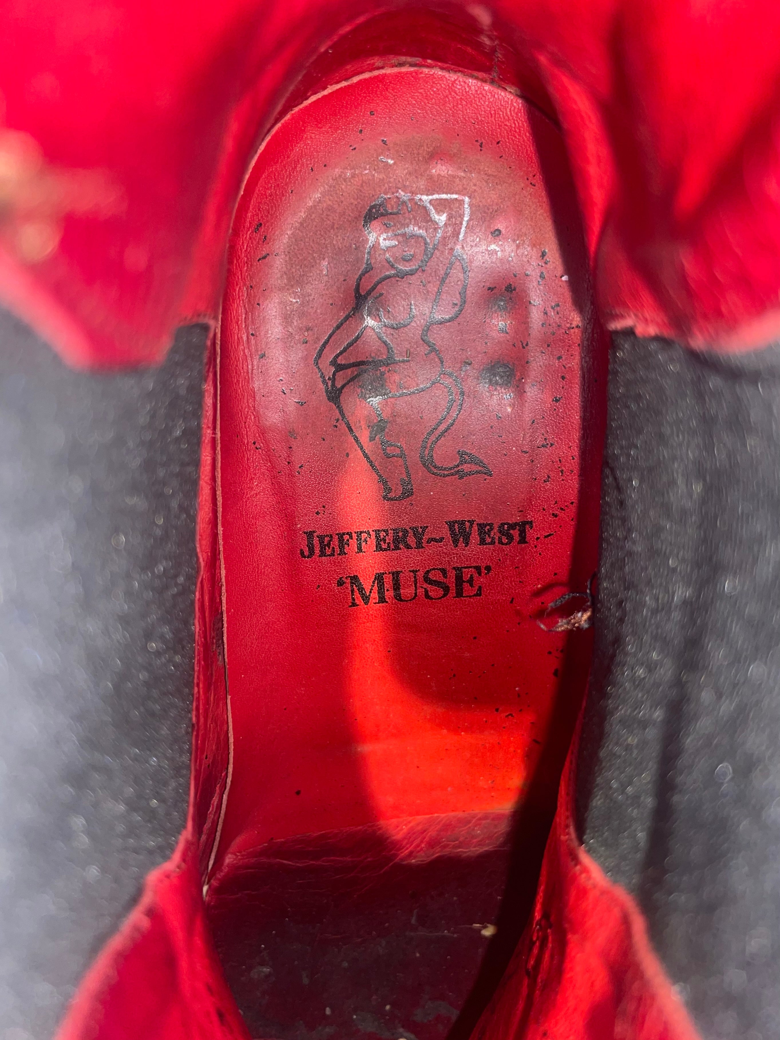 jeffrey west /Cowboy Boots/US 7/Animal Pattern/Leather/MLT/snakeskin/skull view 5