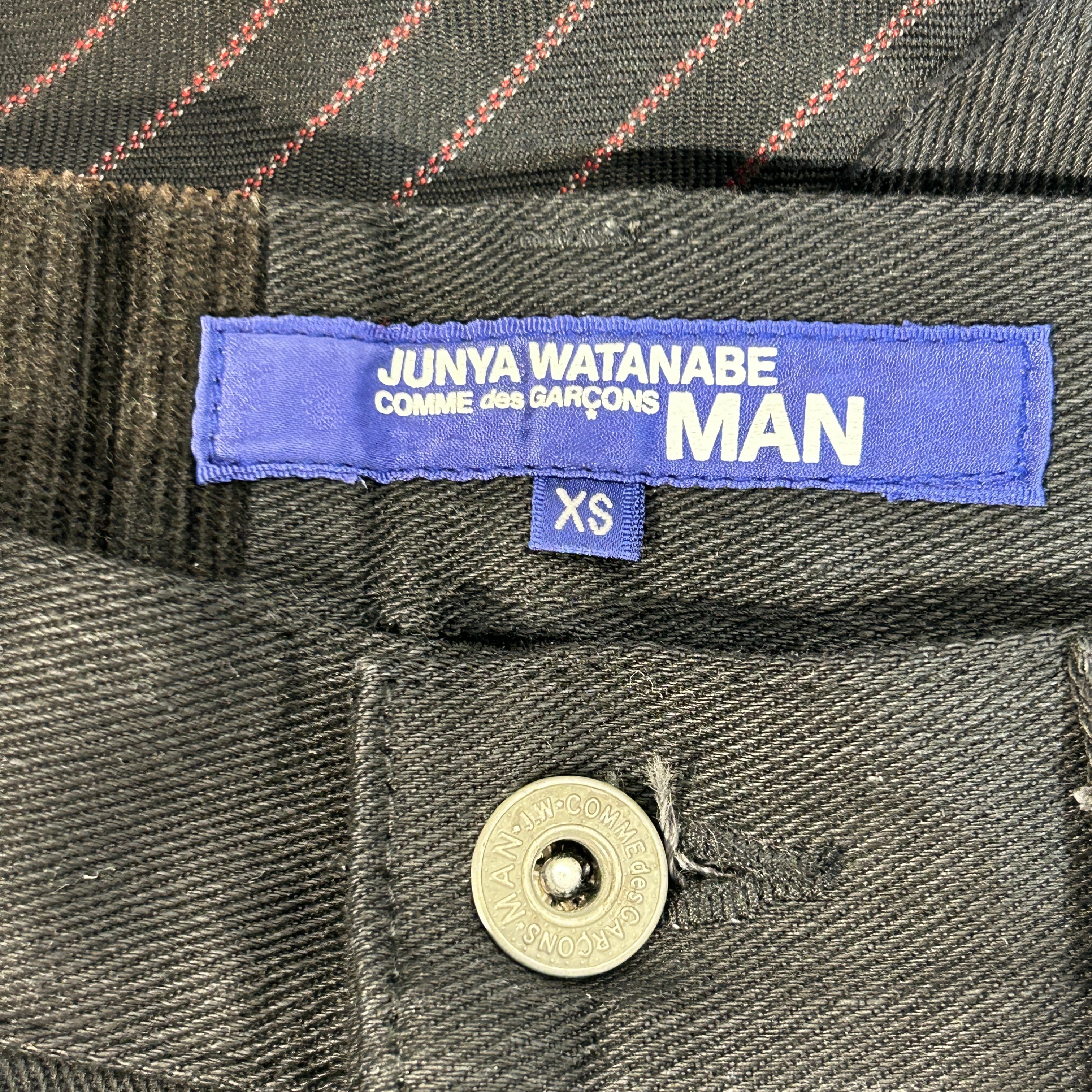 JUNYA WATANABE COMME des GARCONS MAN/Pants/XS/Cotton/BLK/Multi Patches view 3