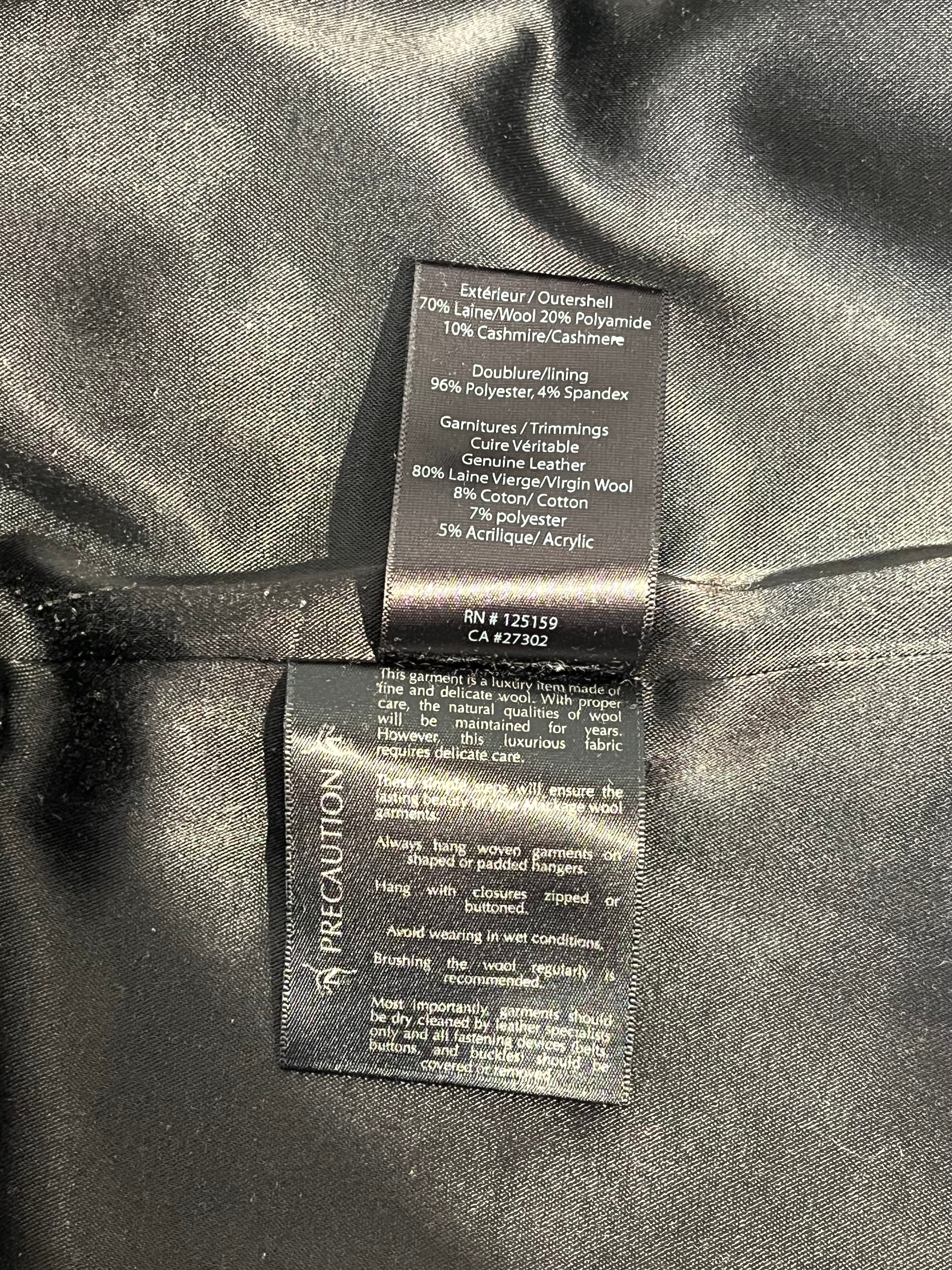 MACKAGE/Peacoat/XS/Wool/BLK/`LEATHER POCKET SLITS view 5