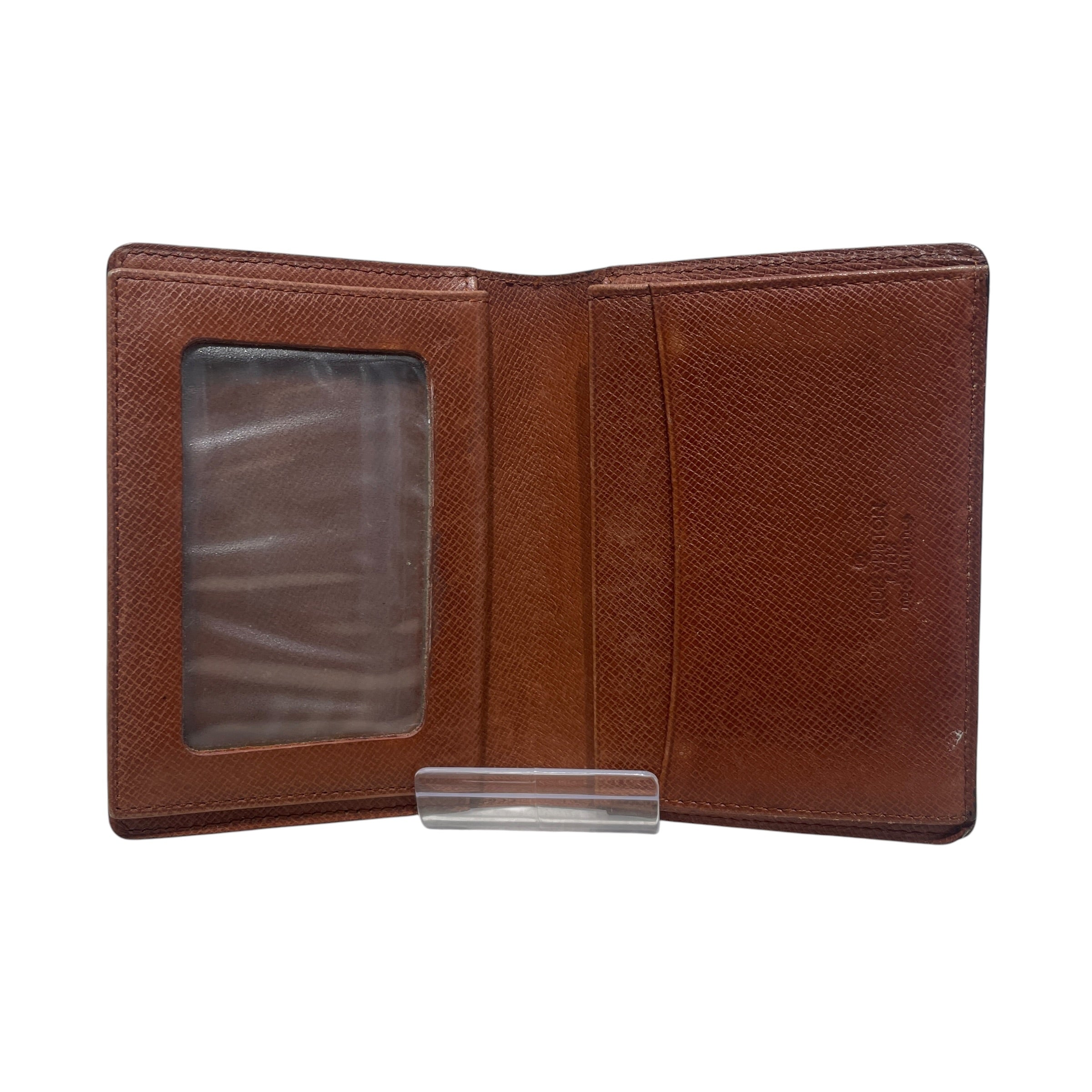 LOUIS VUITTON/Bifold Wallet/Monogram/Cotton/BRW/M's/CARD HOLDER view 2
