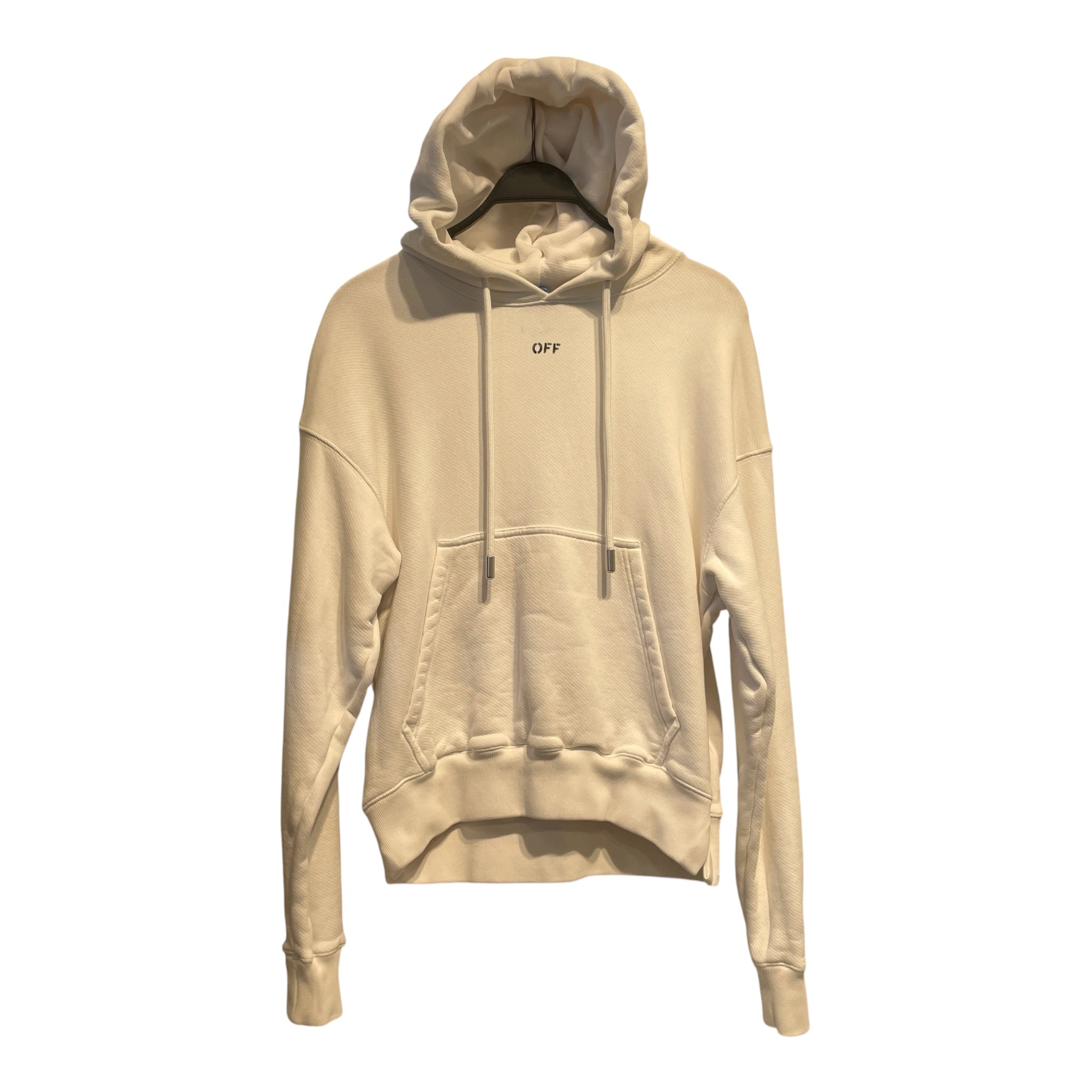 OFF-WHITE/Hoodie/XS/Cotton/BLK/NO BACK HIT view 1