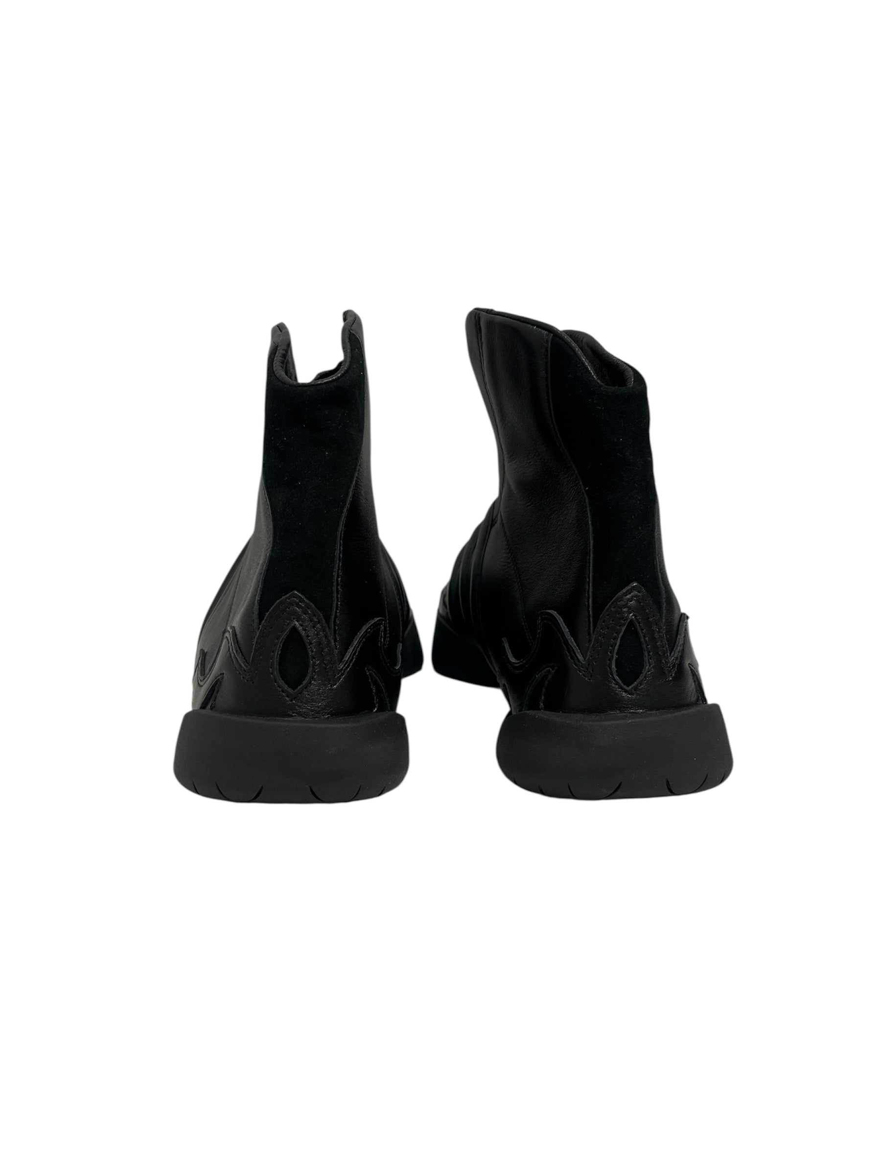 Y-3/Hi-Sneakers/US 8.5/Leather/BLK/Y-3 2002 HI TOP SNEAKER view 3