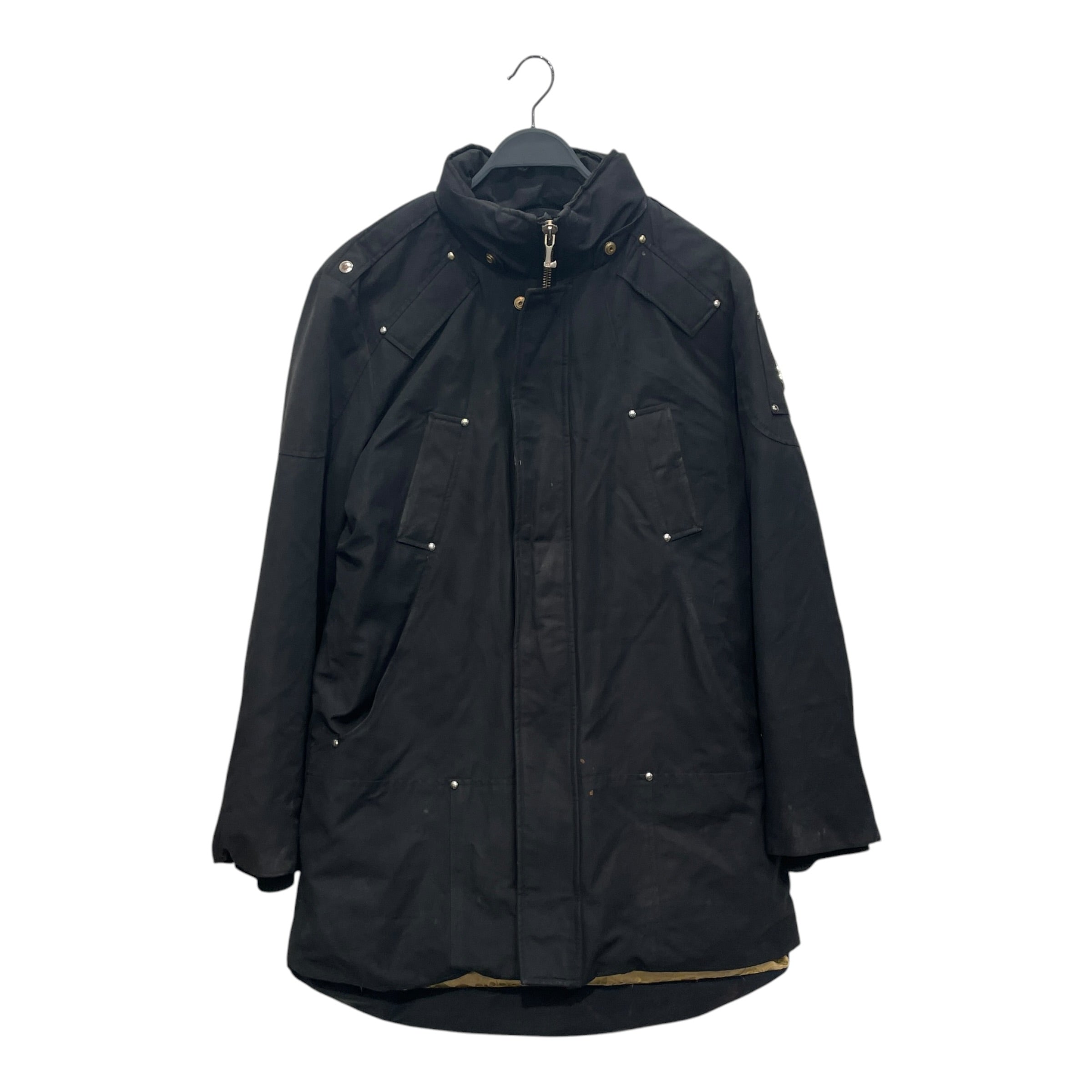 MOOSE KNUCKLES/Puffer Jkt/M/Nylon/BLK/GOLD LINED PUFFER LONG COAT view 1
