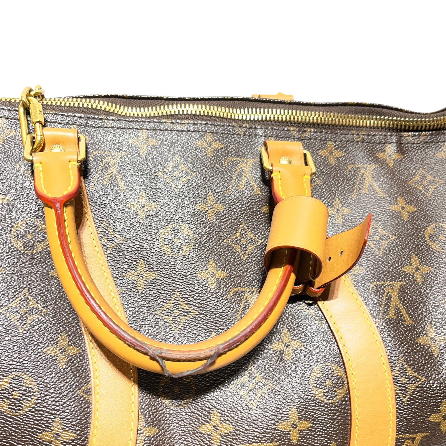 LOUIS VUITTON/Bag/Monogram/Leather/BRW/WAVY KEEPALL BANDOULIERE 50 view 7