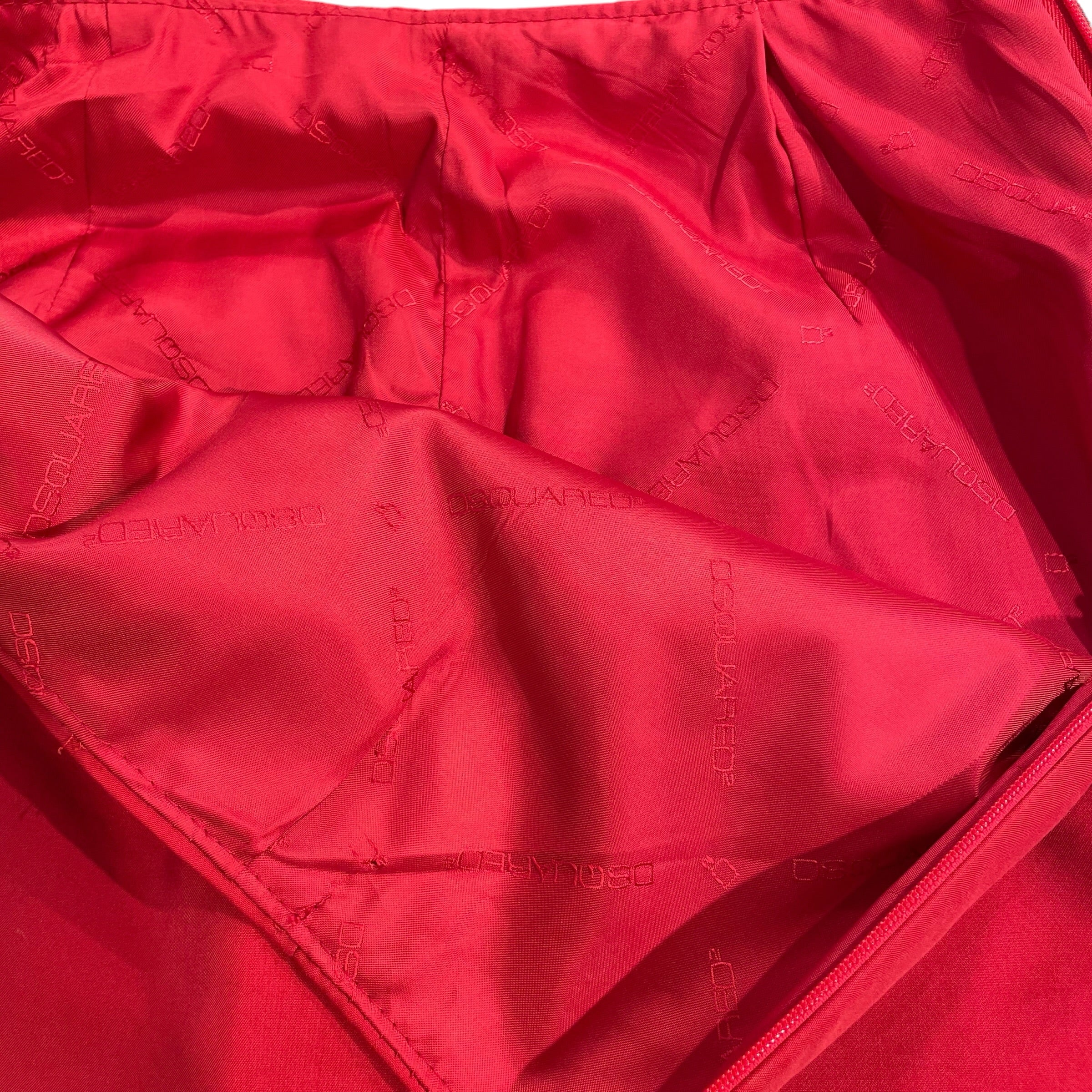 DSQUARED2/Skirt/RED/BUTTONS view 4