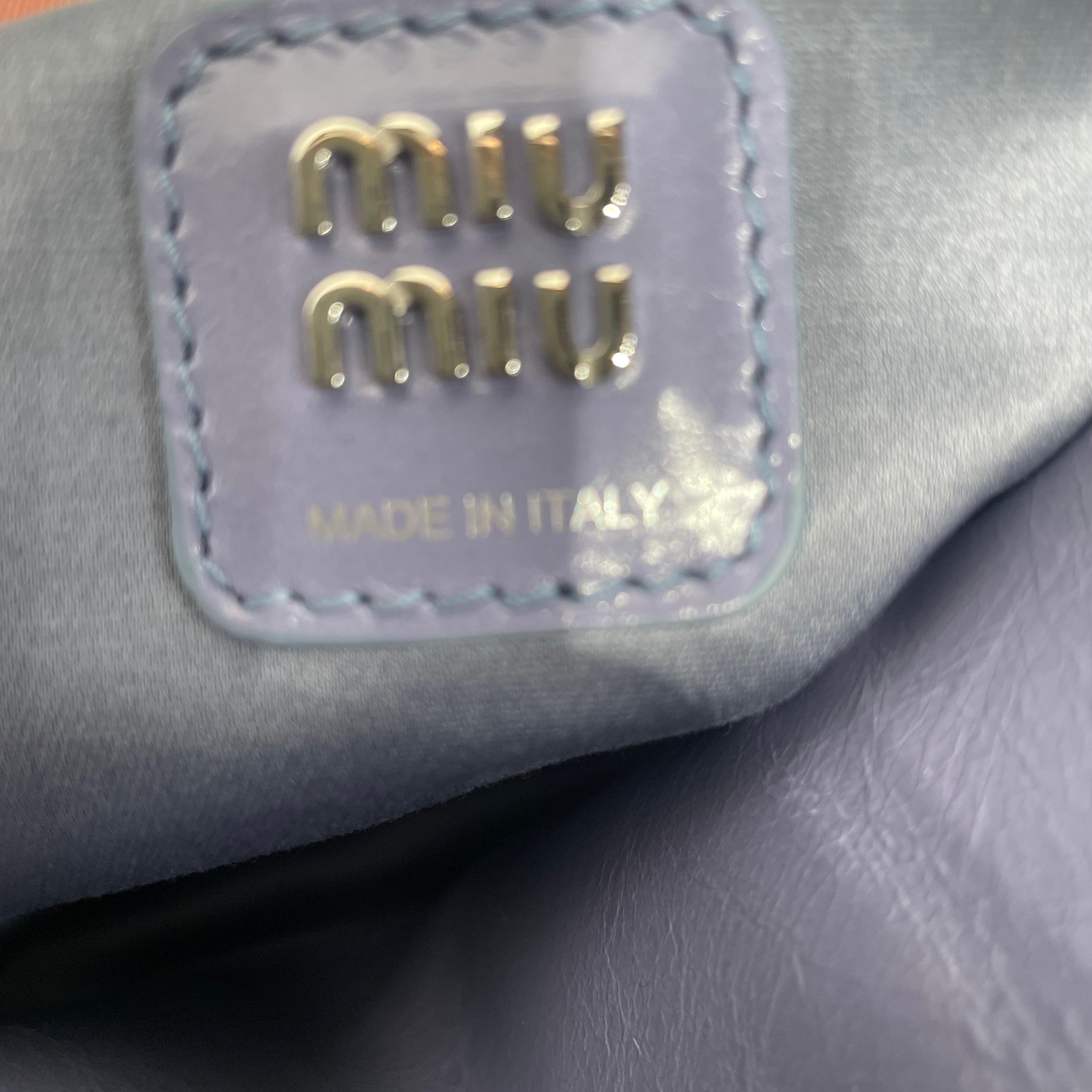 MIU MIU/Bag/Leather/BLU/Glossy Aviation Blue view 5