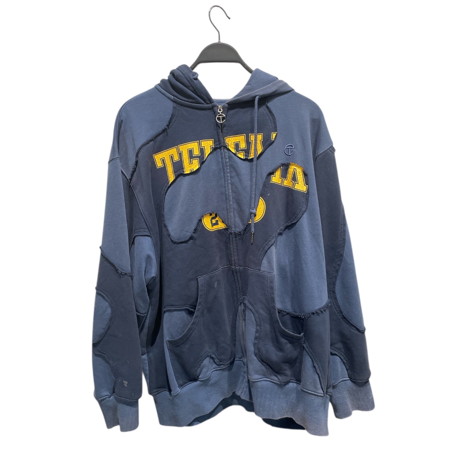 Telfar/Hoodie/XL/Cotton/BLU/Telfar Navy Blue Camo Hoodie view 1