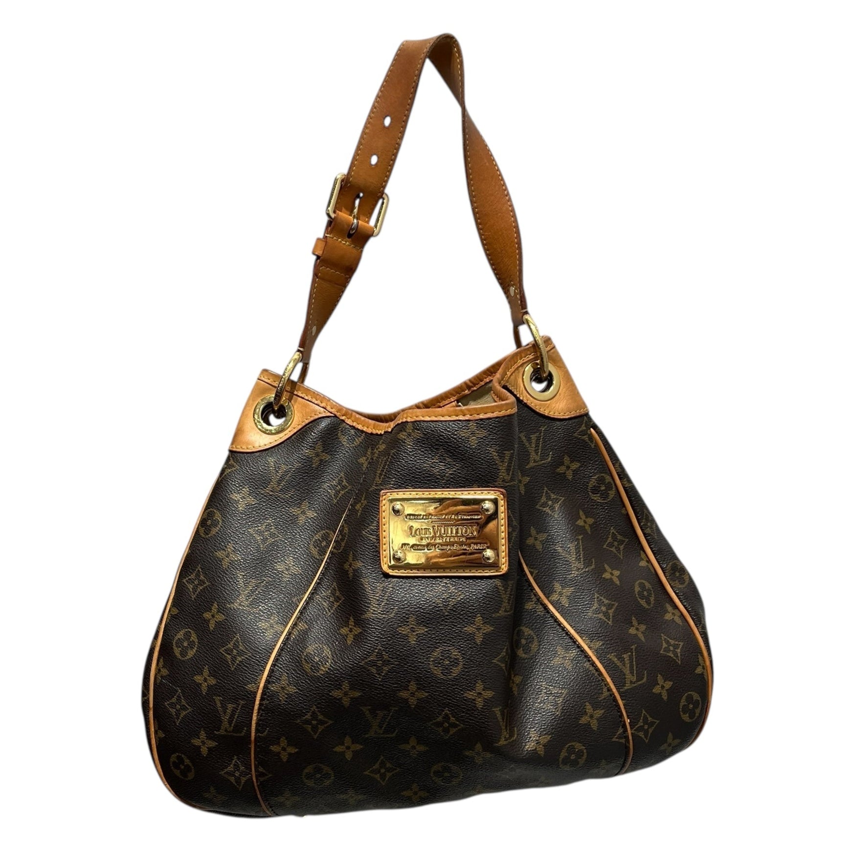 LOUIS VUITTON/Bag/Leather/BRW/Galleria PM view 1