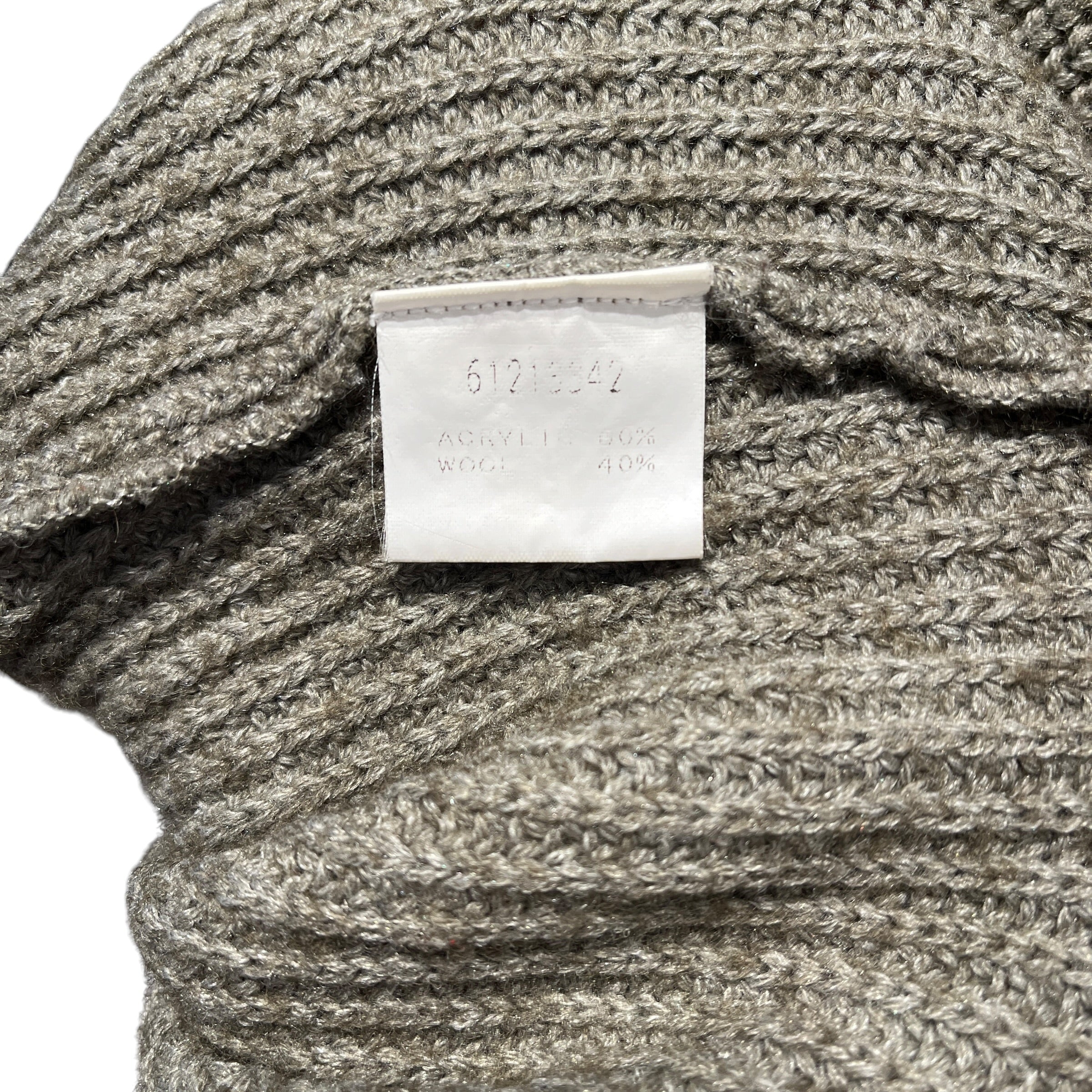 MIHARA YASUHIRO/Sweater/M/Acrylic/GRY/ASYMETRICAL KNIT SWEATER view 3