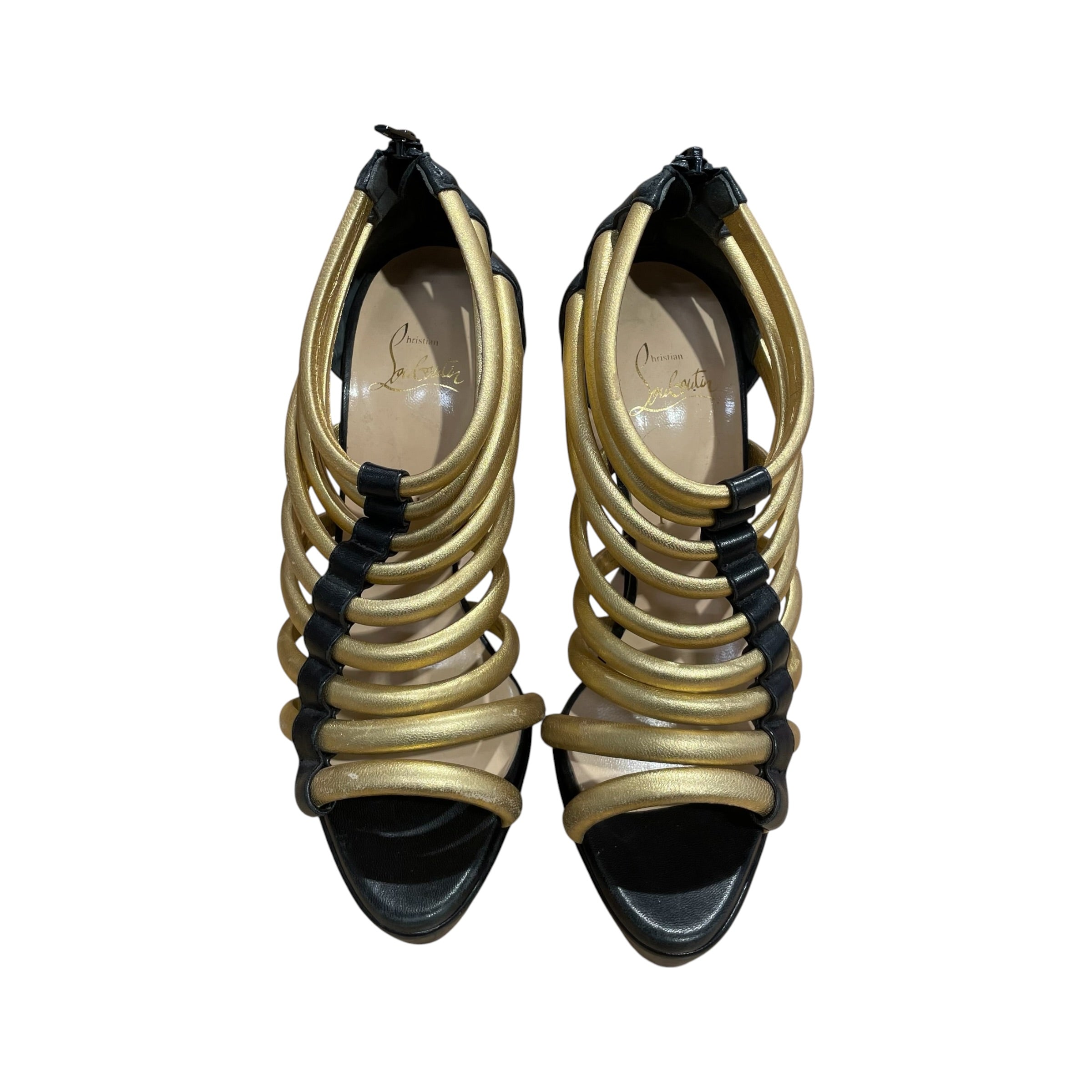 Christian Louboutin/Heels/EU 39/GLD/romaine platform view 5